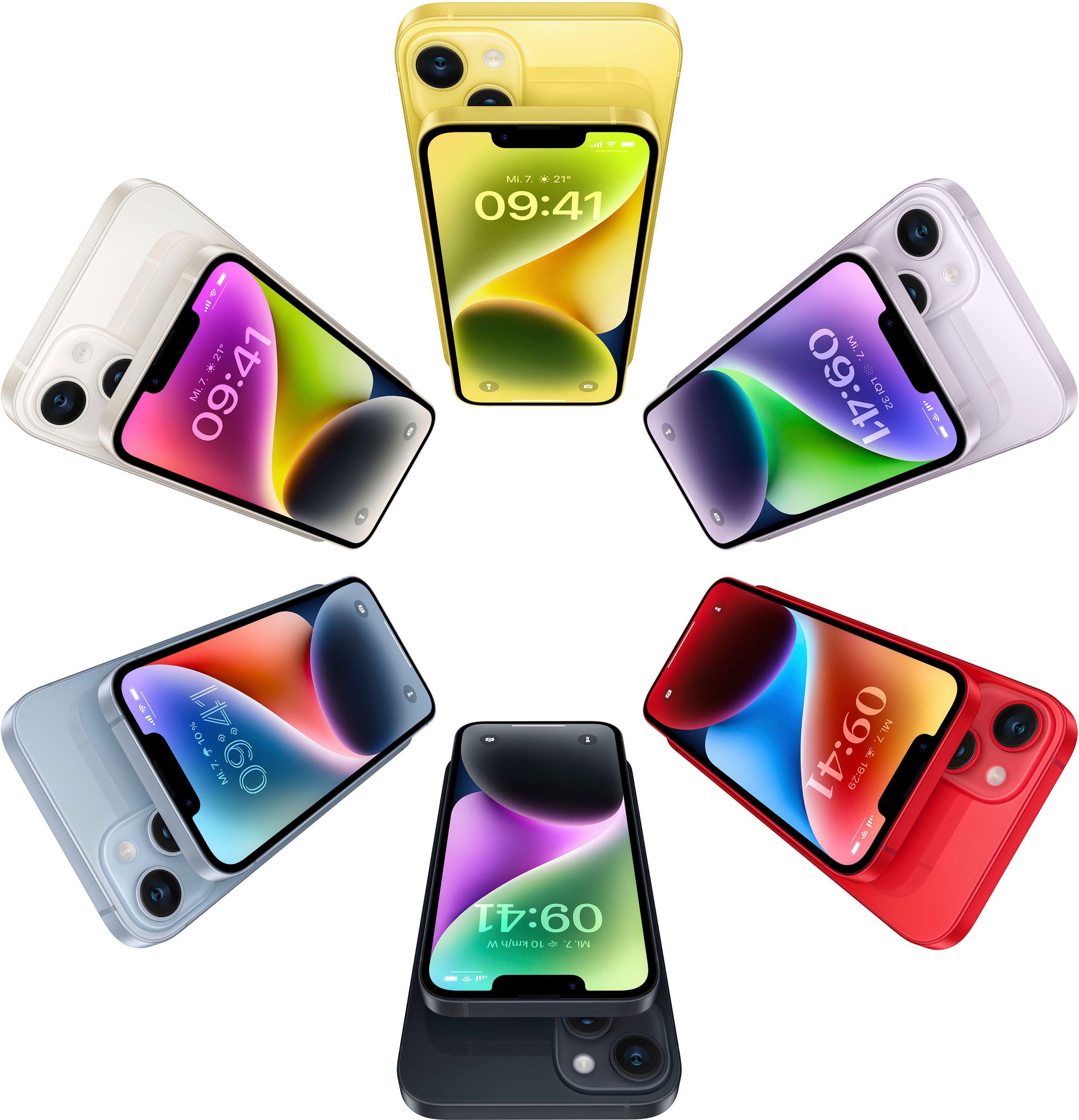 Apple iPhone 14 cm/6,7 Plus Smartphone (17 Kamera) Zoll, GB 128GB 12 purple MP Speicherplatz, 128