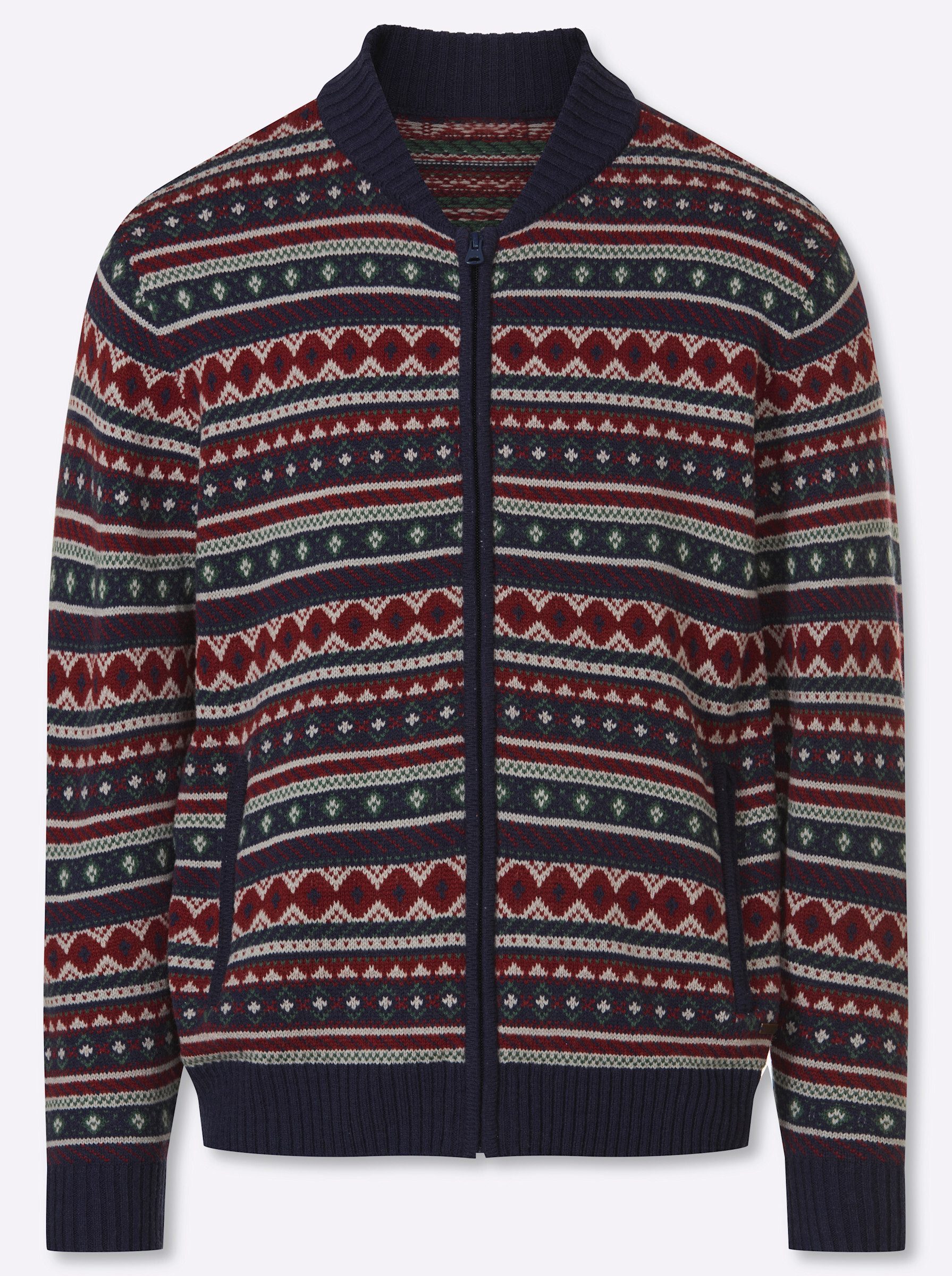 Witt Strickjacke Strickjacke Langarm Jacquard