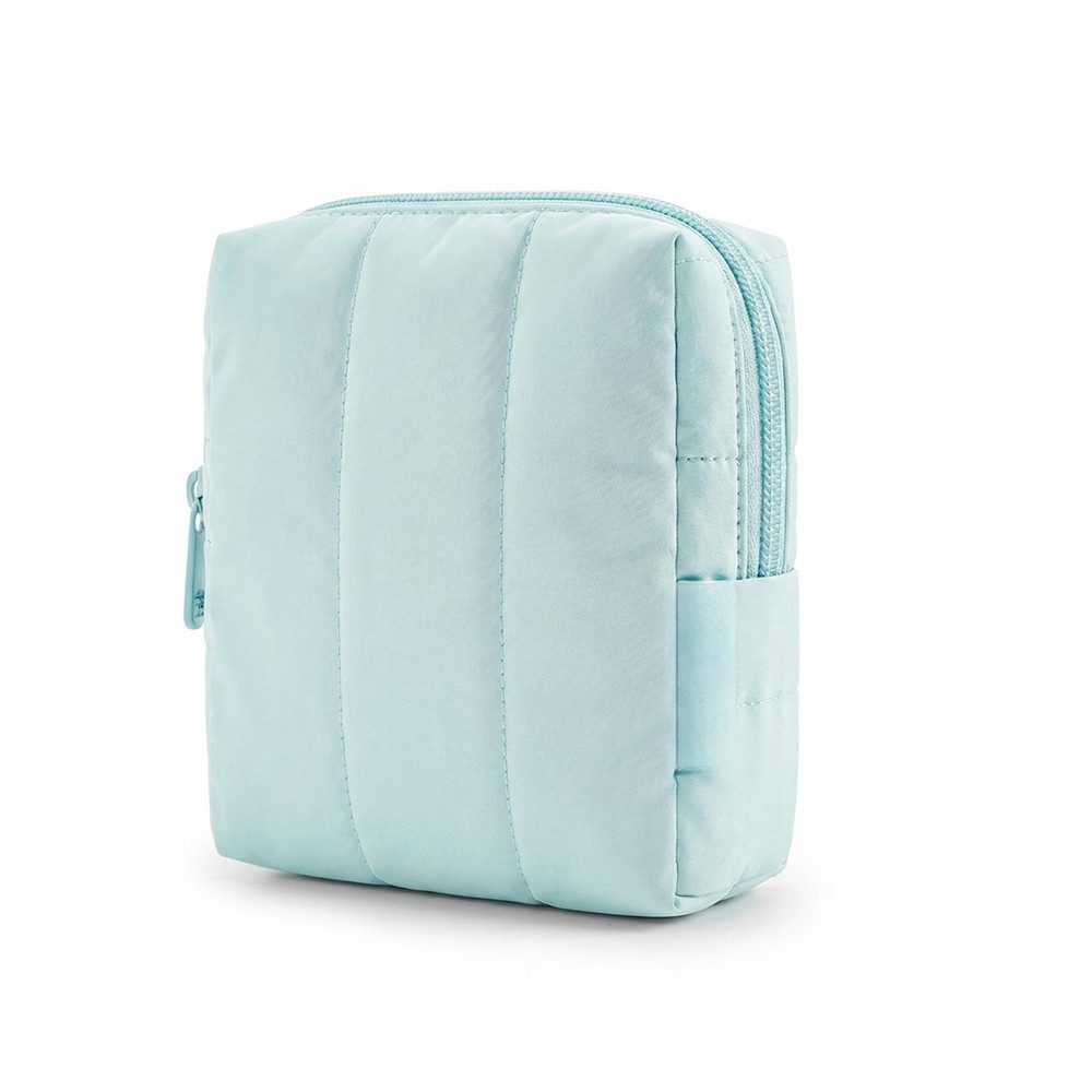 Oemmn Kosmetiktasche Mini Kosmetiktasche,flauschiger tragbarer Kulturbeutel,11.4x5.5x11.6cm, wasserfester Reise-Organizer für Damen,Make-up-Tasche