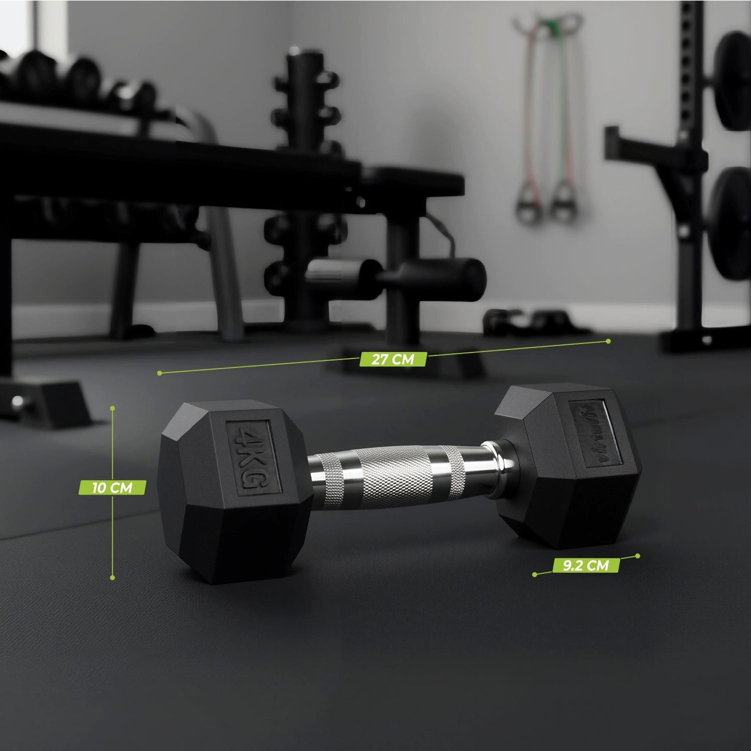 VirtuFit Kompakthantel VirtuFit Hexa Kurzhantel Pro Set 2 x 4 kg