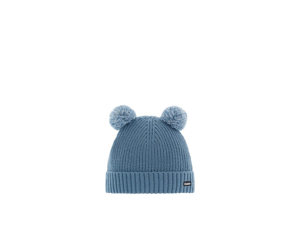 Eisbär Stirnband PONTI POMPON KIDS STEEL BLUE/STEEL BLUE-WHITE