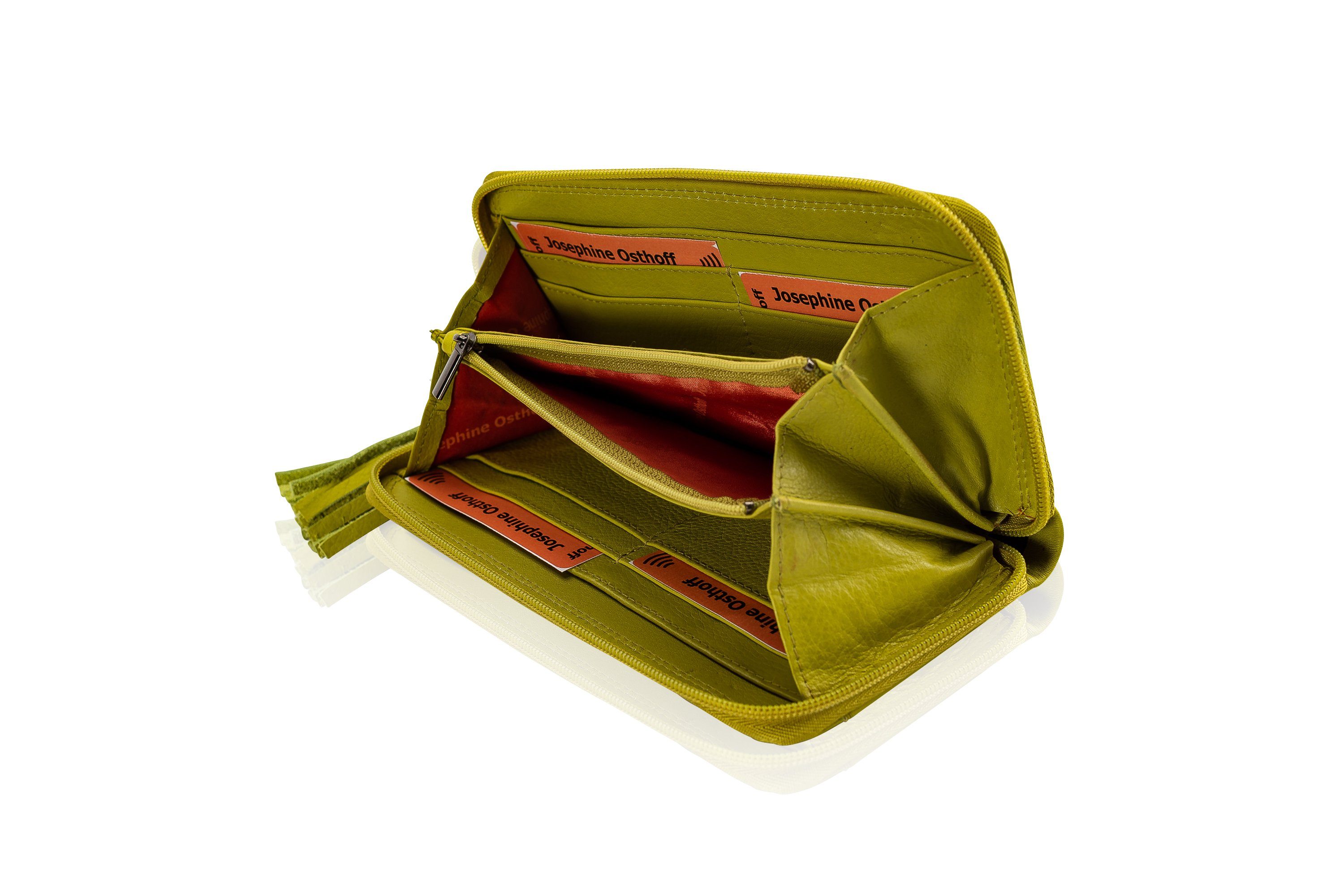 Josephine Osthoff Geldbörse Gulden Geldbörse Clutch limone