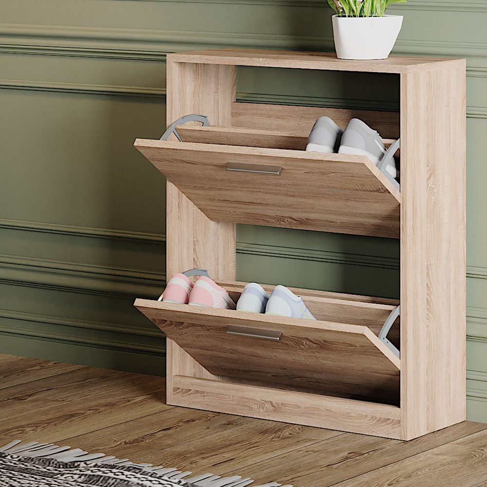 Schuhschrank Gizmo, Sonoma, 59 x 72.5 cm 2 Fächern