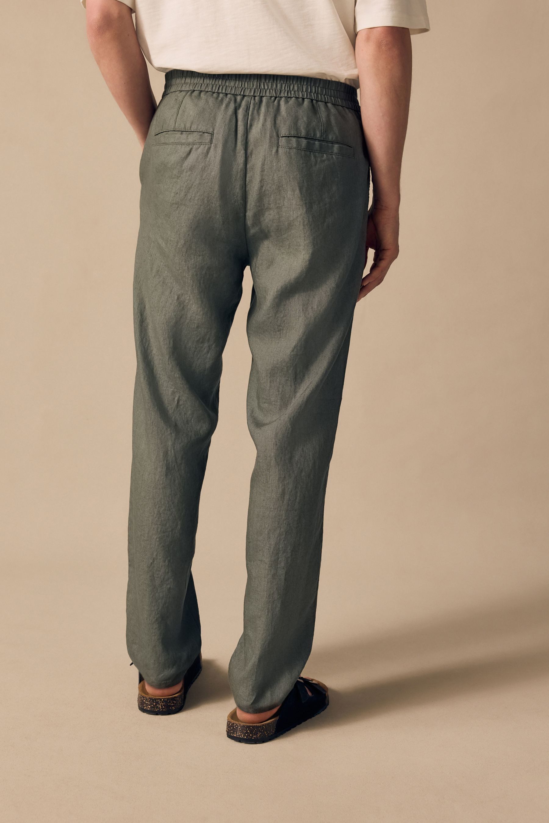 Next Leinenhose Signature Hose mit Gummibund günstig online kaufen