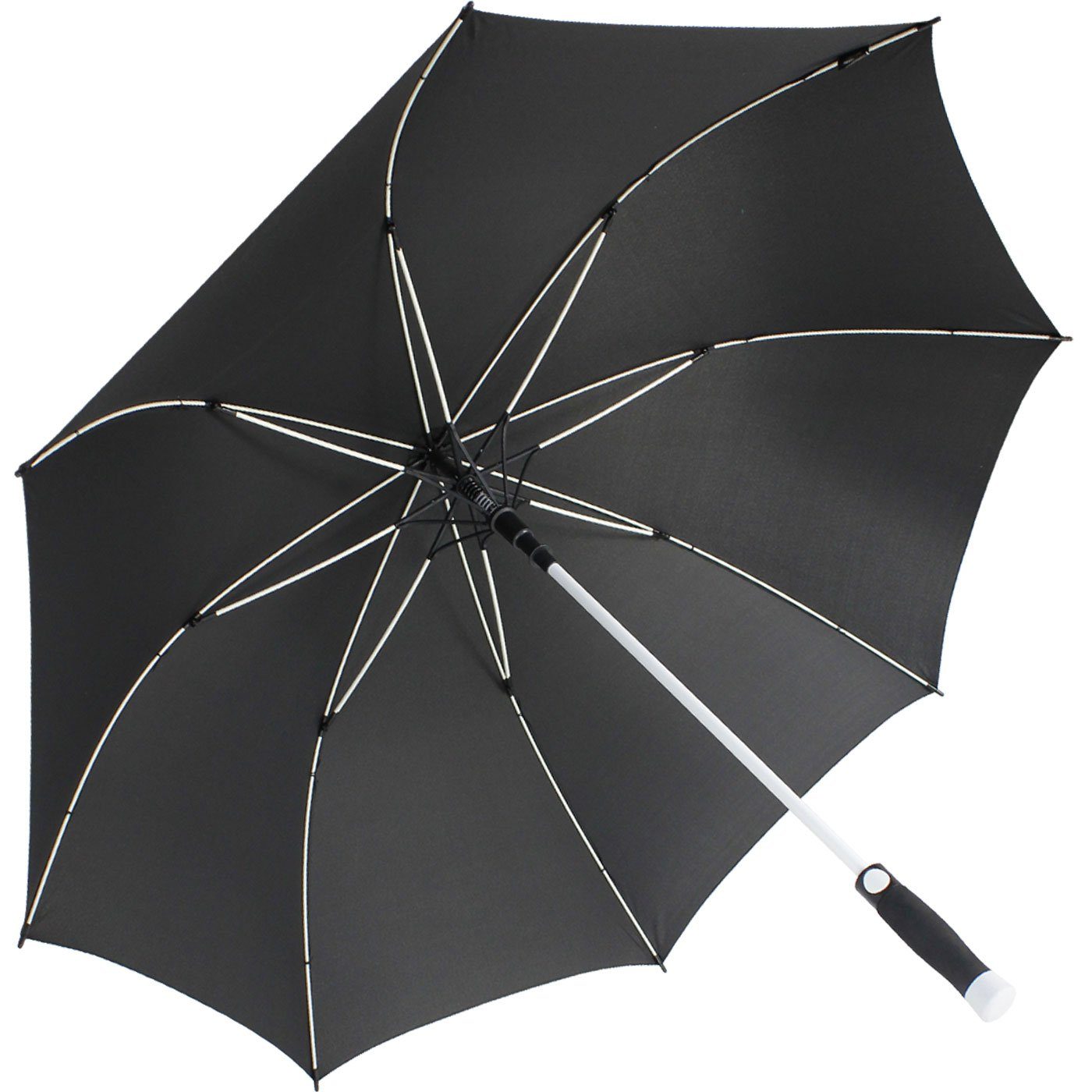 iX-brella Stockregenschirm XXL Golf Fiberglas Automatik mit farbigem Gestell, einzigartig