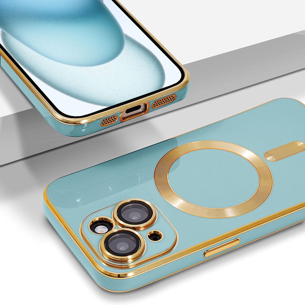 FITSU Handyhülle Hülle für iPhone 15 Handyhülle MagSafe kompatibel mit Kameraschutz 6,1 Zoll, MagSafe kompatible Schutzhülle für iPhone 15 Hülle Case Handyschale