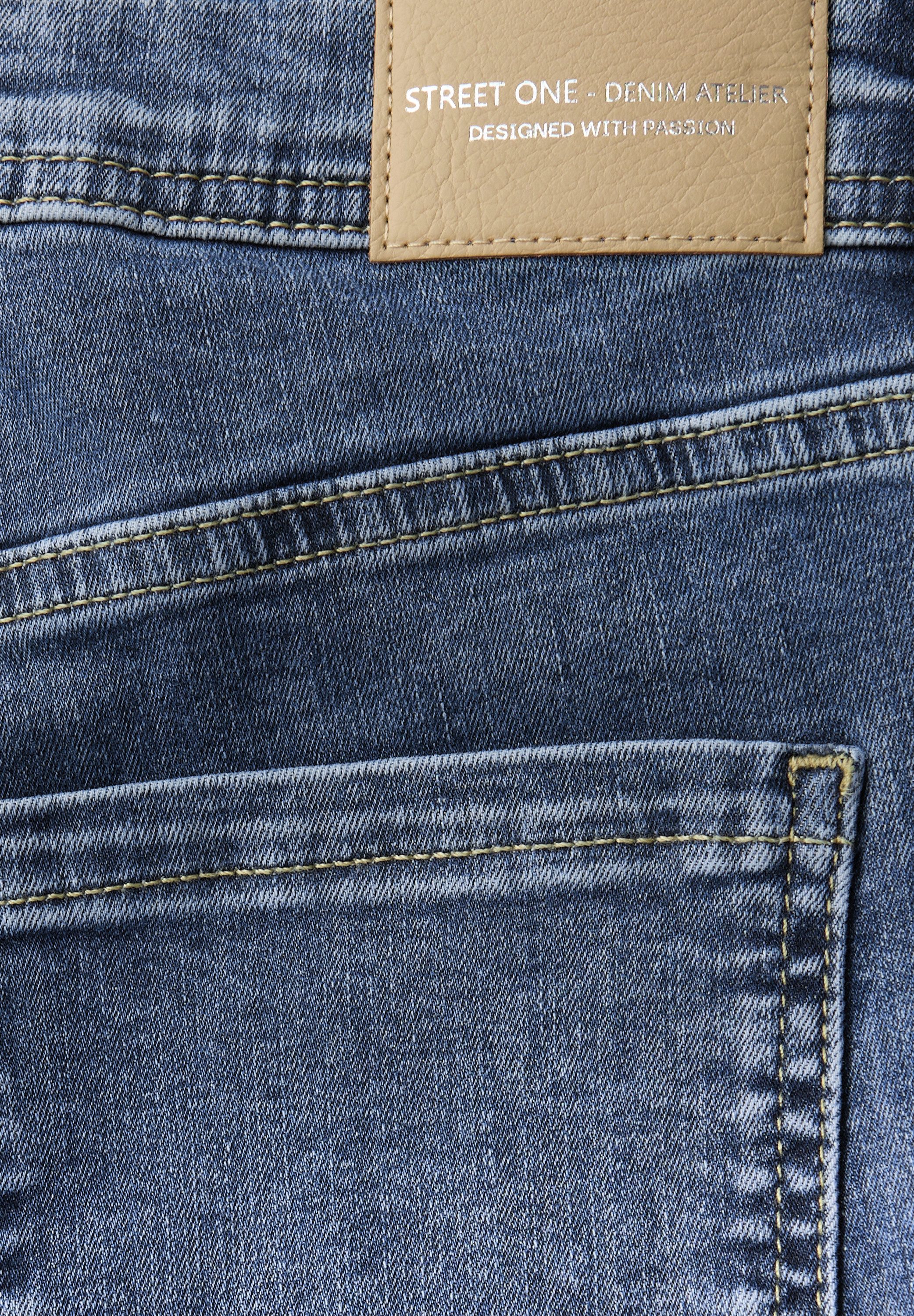 STREET ONE Comfort-fit-Jeans im elastischen Materialmix