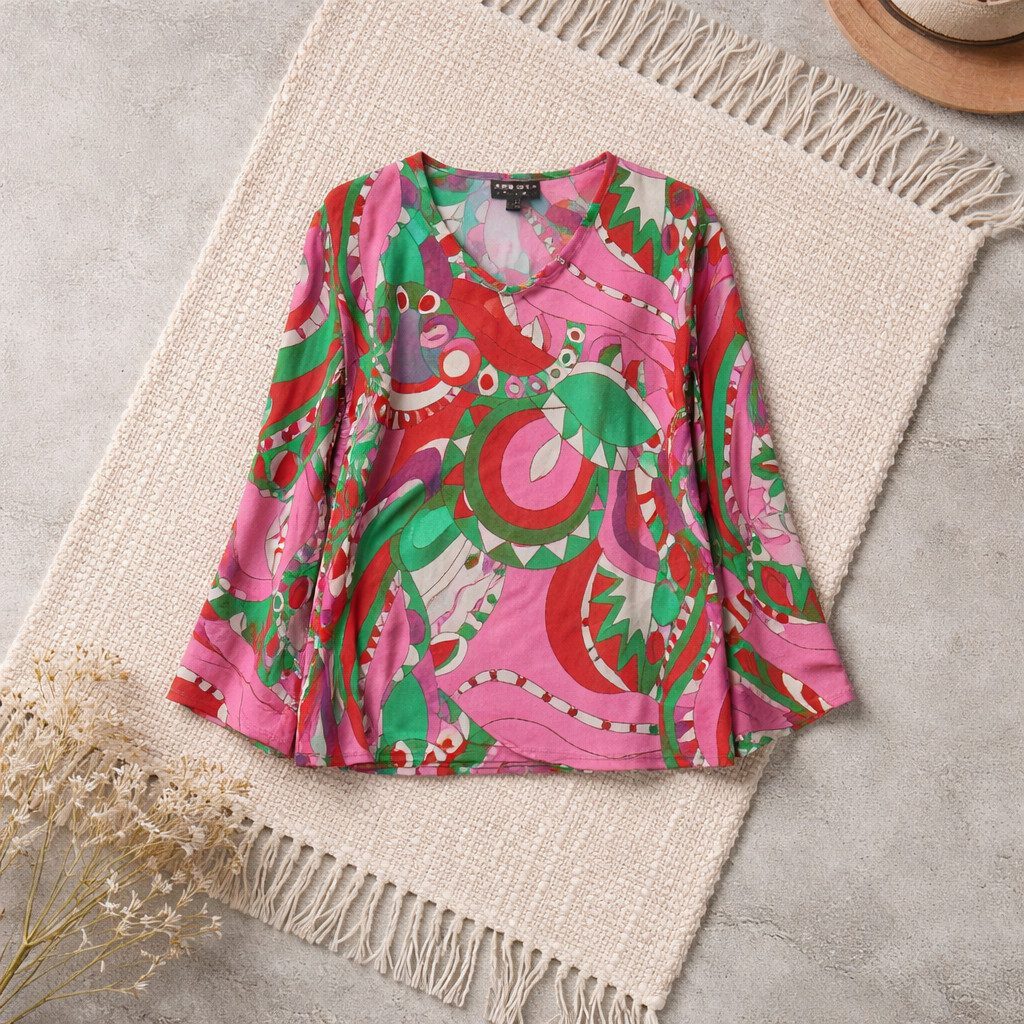 Druckbluse 82448