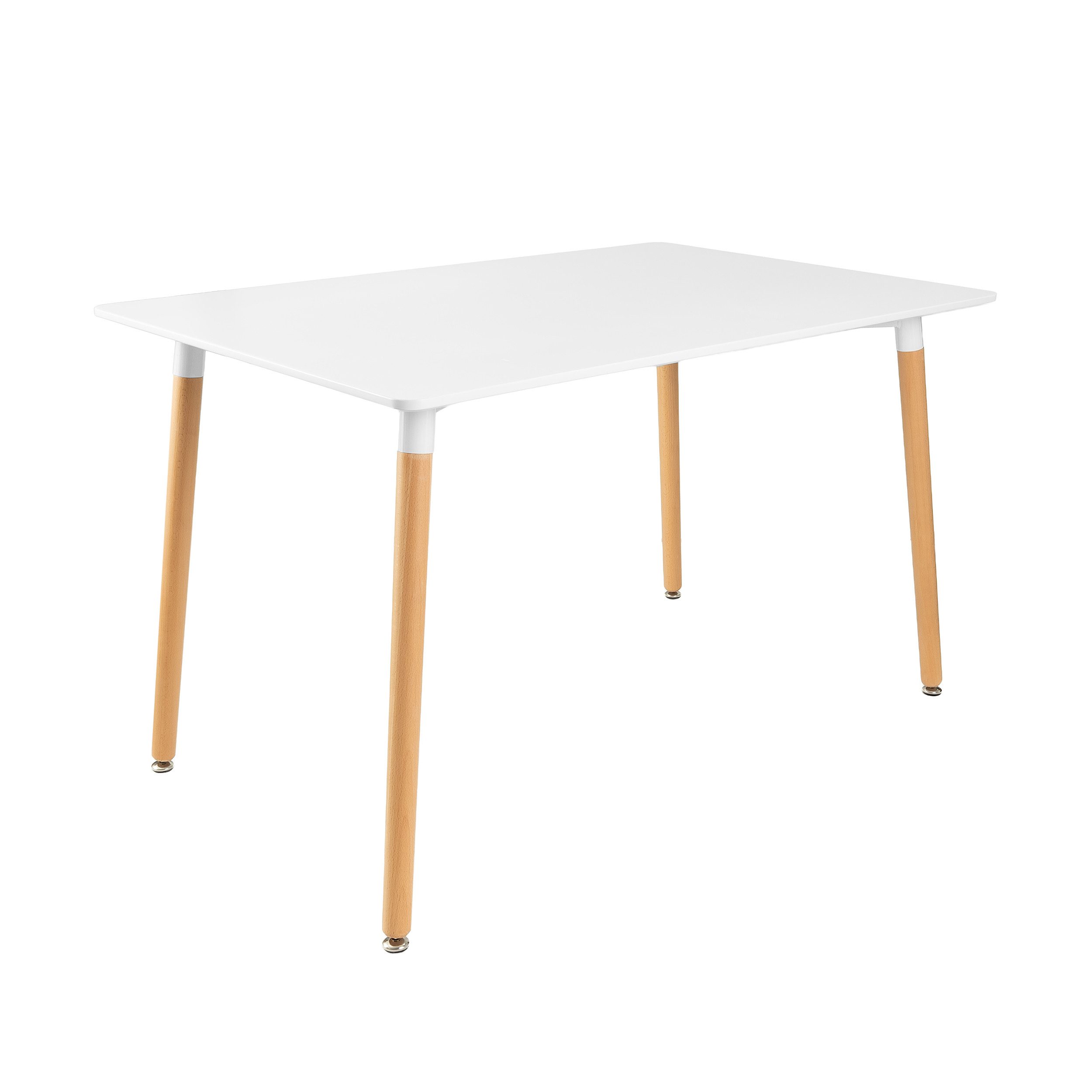 Furnify Esstisch ISLA Tisch 120 × 80 cm Skandinavischer Esszimmertisch (Esstisch), mit Holzbeinen