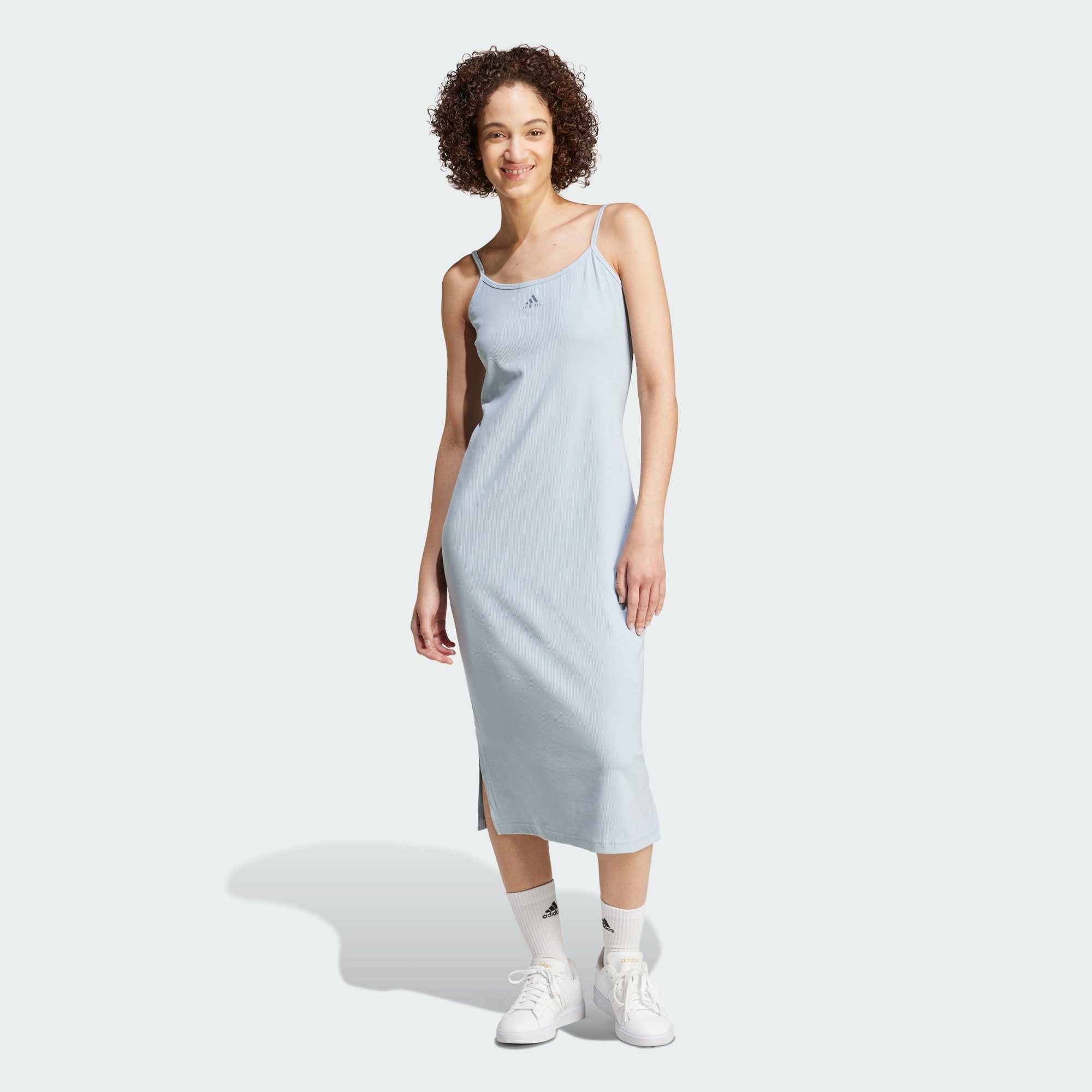 adidas Sportswear Midikleid ALL SZN RIB FITTED MIDI KLEID