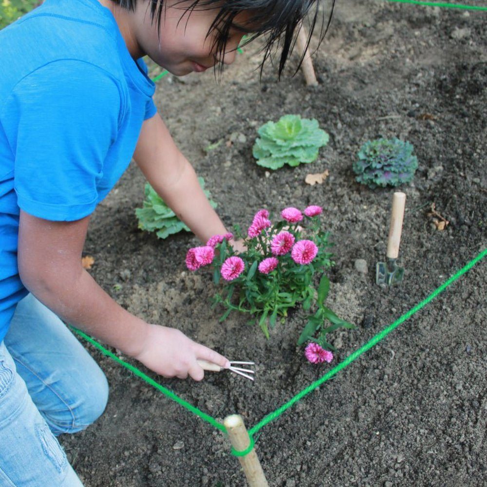 Kikkerland Lernspielzeug Spielzeug Garten Schaufel Spaten Seil "Make Your Own Garden"