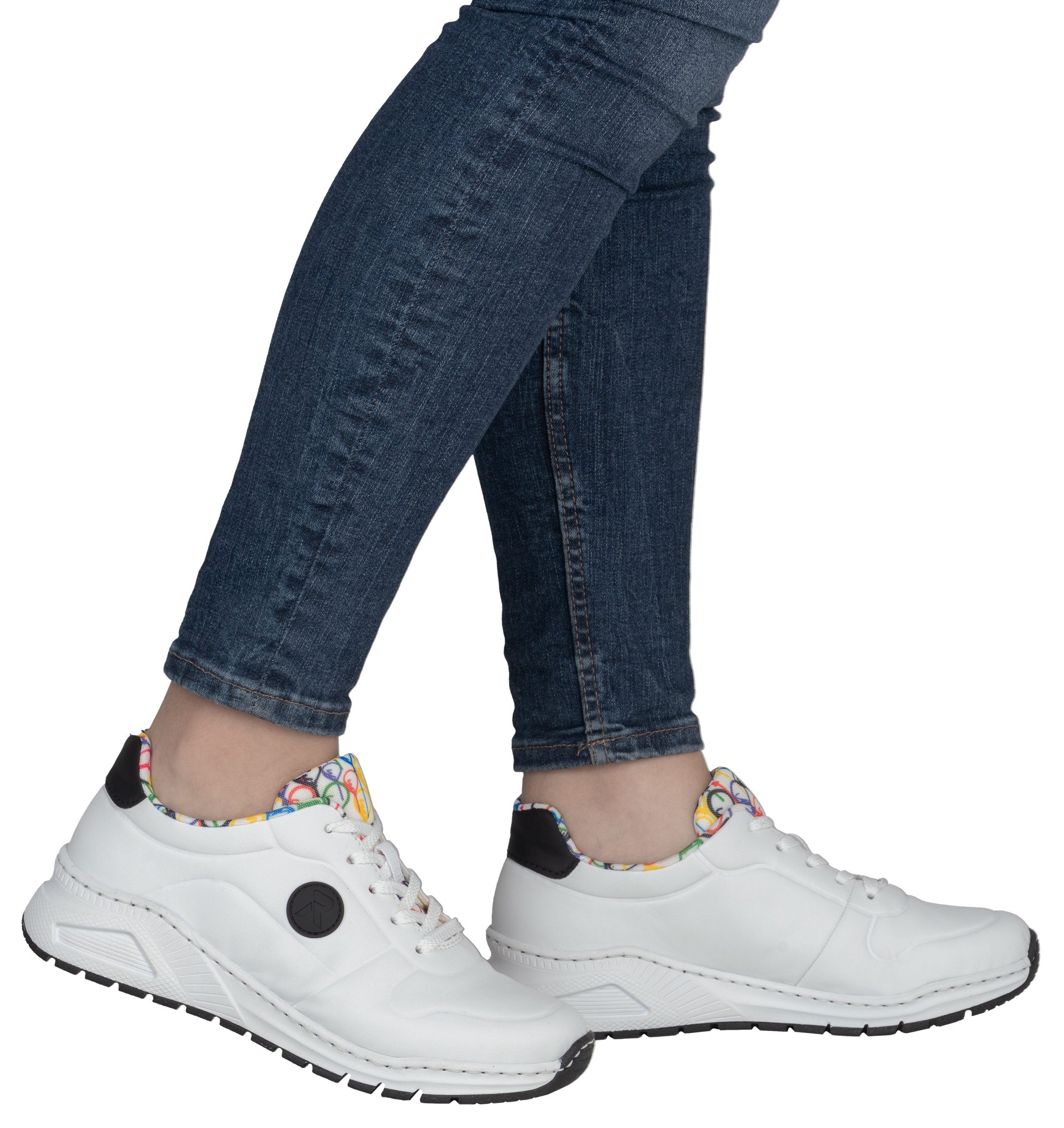 Rieker Sneaker mit MemoSoft-Innensohle, Freizeitschuh, Halbschuh, Schnürschuh