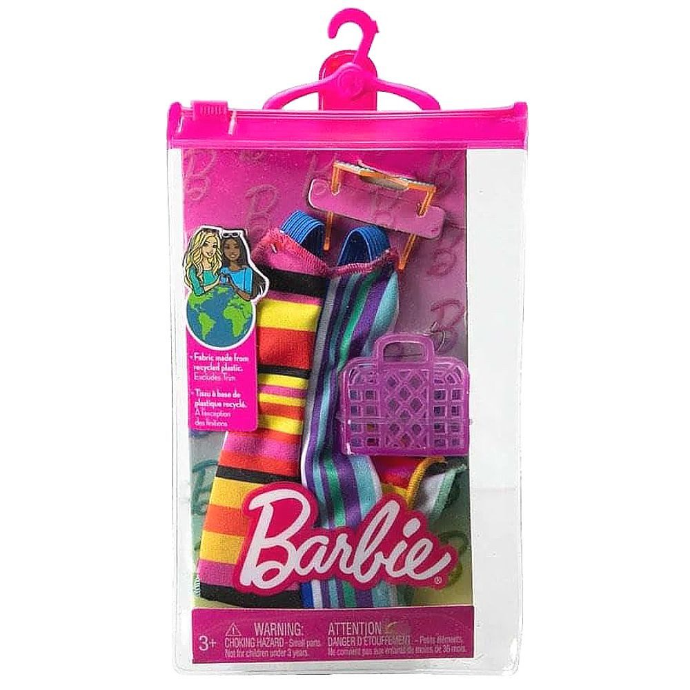 Barbie Puppenkleidung Colorful Stripes Barbie Puppen-Kleidung Mattel Trend Mode