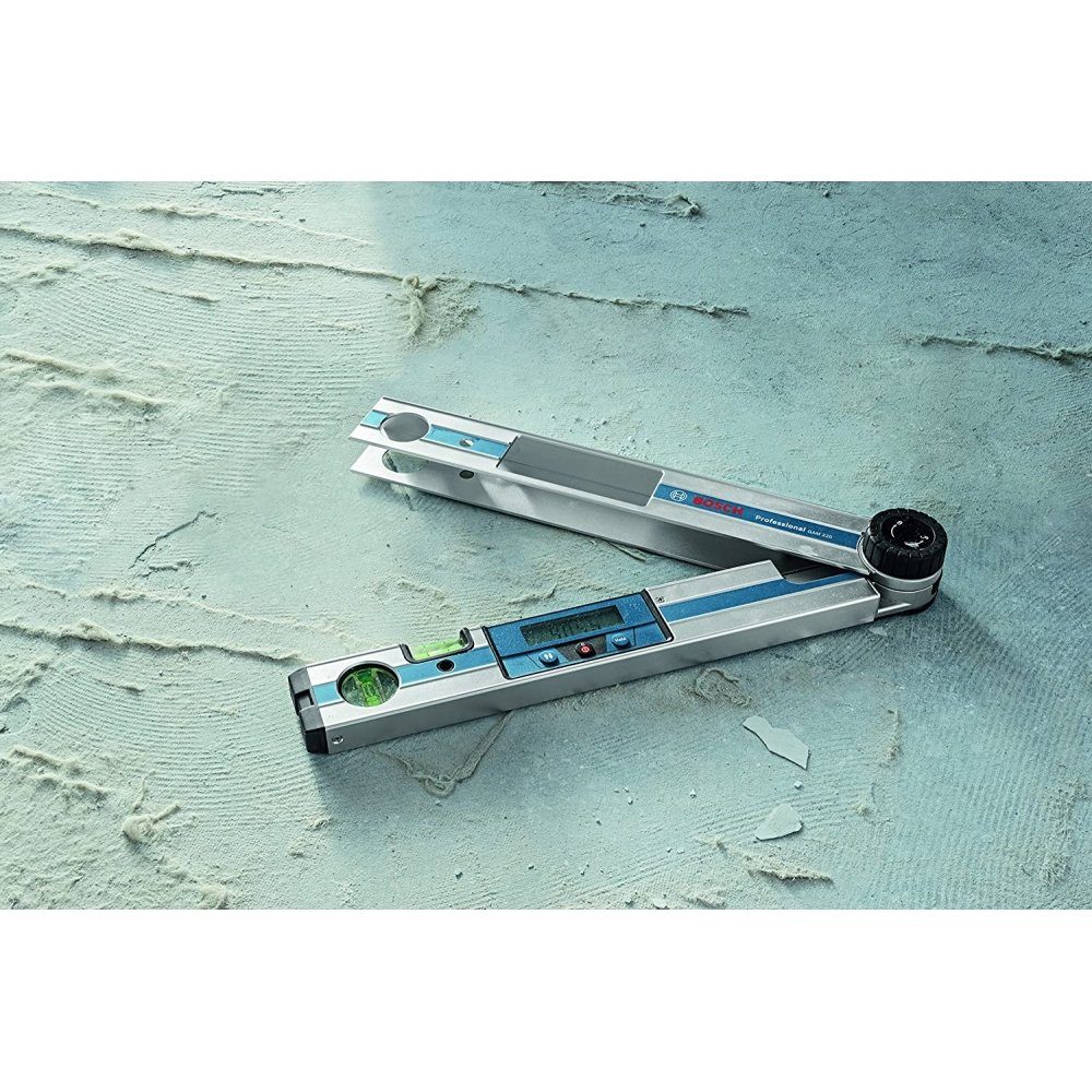 BOSCH Digitaler Winkelmesser Professional Bosch Professional 220 silber/blau - Winkelmesser GAM -