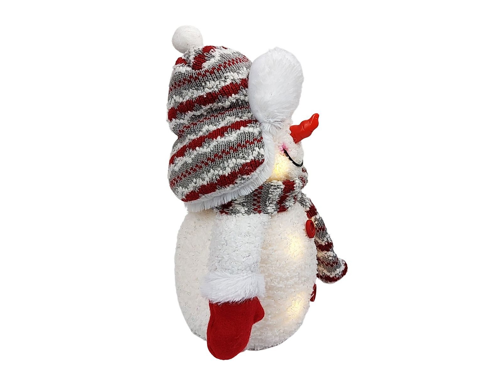 Gravidus LED-Dekofigur LED Deko Schneemann Beleuchtet mit Mütze, Schal und Handschuhe