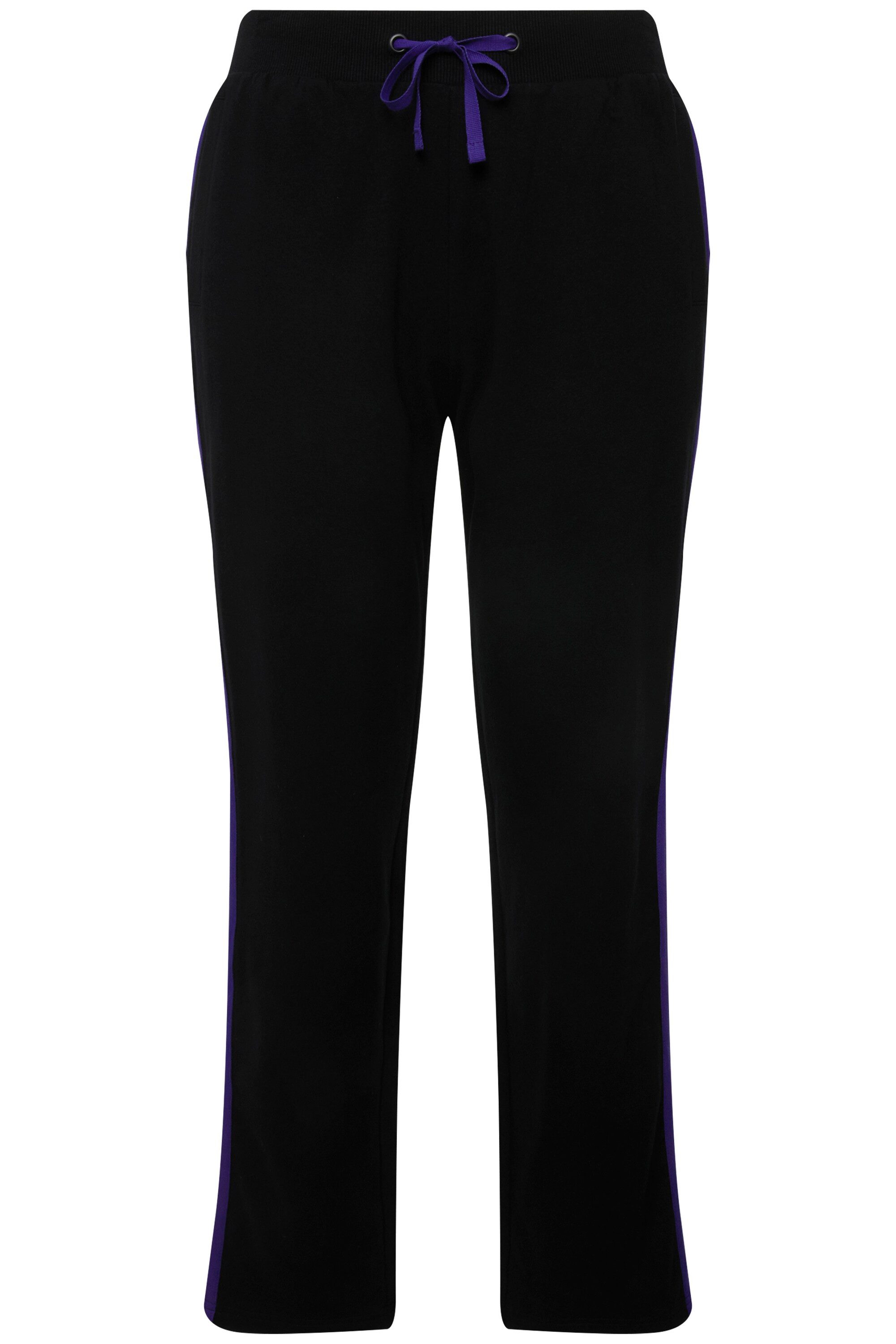 Ulla Popken Jogginghose Jogginghose Streifen Elastikbund Taschen günstig online kaufen