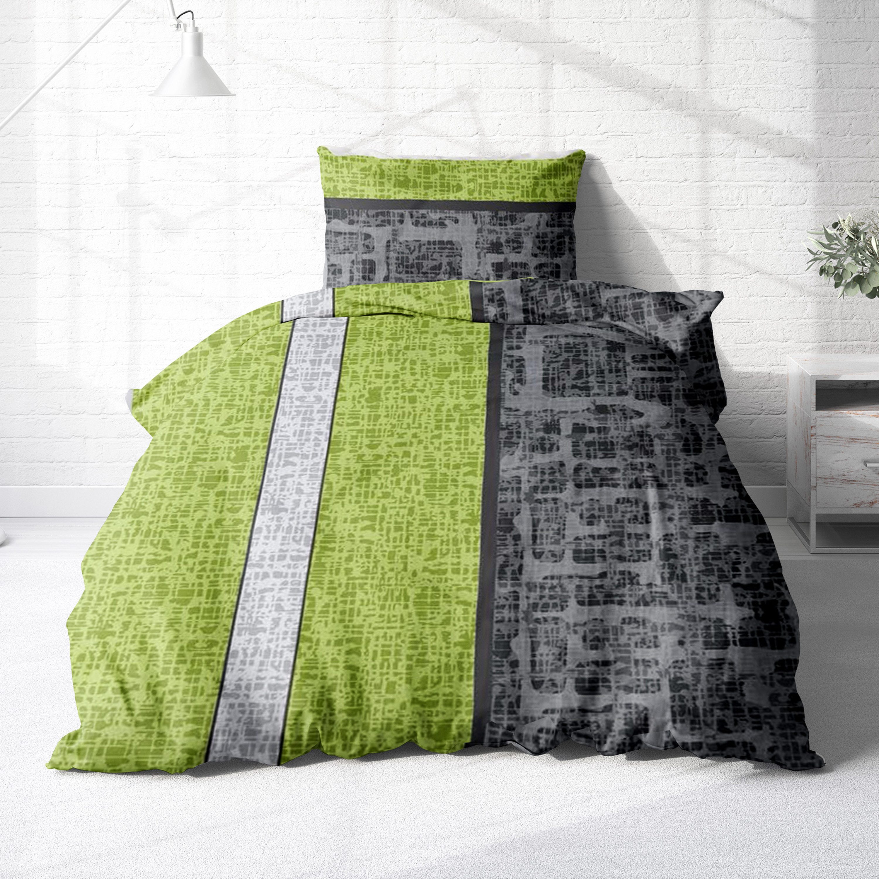 Träumschön Bettwäsche Premium Bettwäsche 135x200 oder 155x220 cm Baumwolle, Dunkelgrün, Renforcé, 2 teilig, mit Reißverschluss, 100% Baumwolle, luftig leichte Sommerbettwäsche