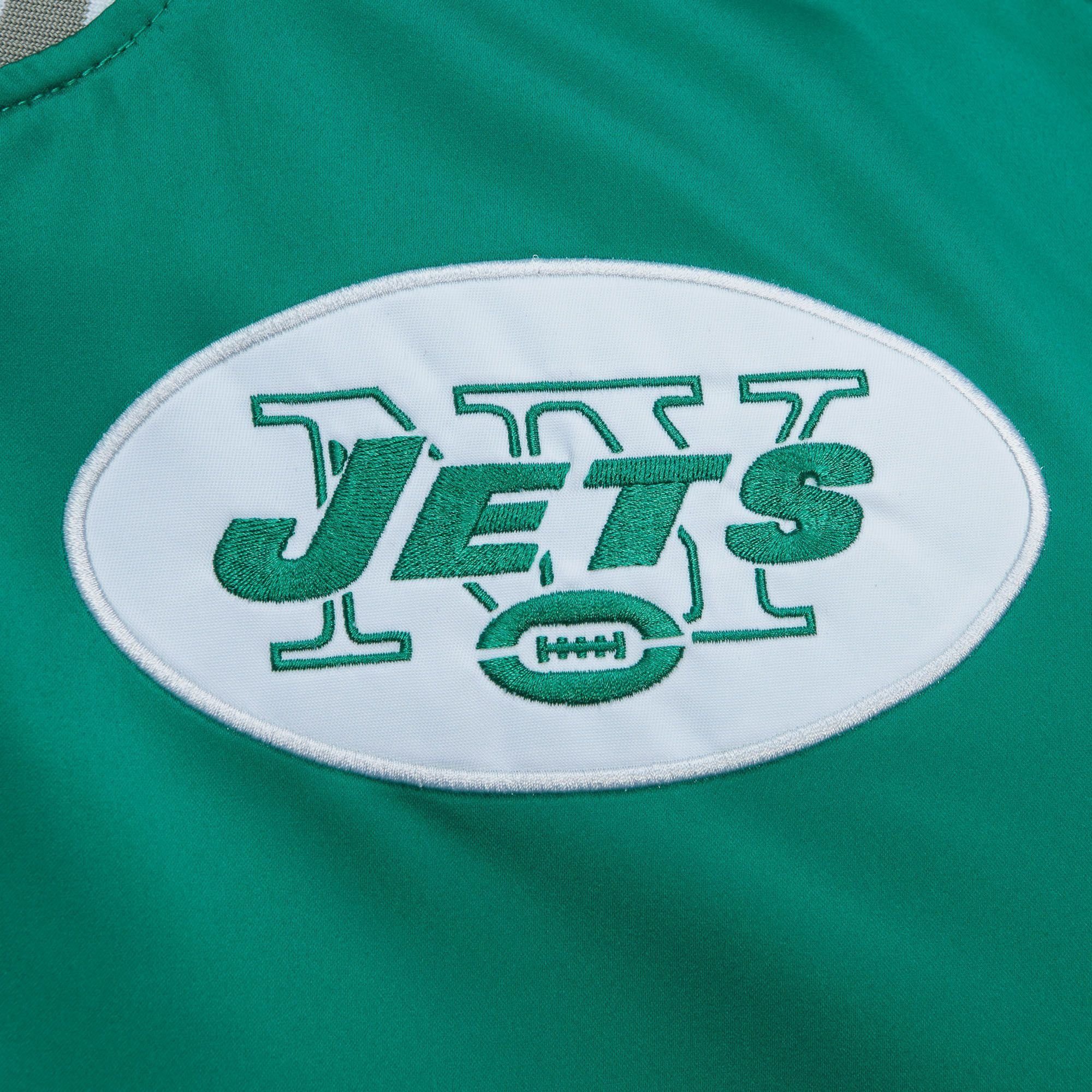 Mitchell & Ness Collegejacke York Satin Heavyweight NFL Jets New