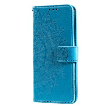 CoverKingz Handyhülle Hülle für Xiaomi Poco X3 NFC/X3 Pro Handyhülle Flip Case Cover 16,5 cm (6,5 Zoll), Klapphülle Schutzhülle mit Kartenfach Schutztasche Motiv Mandala