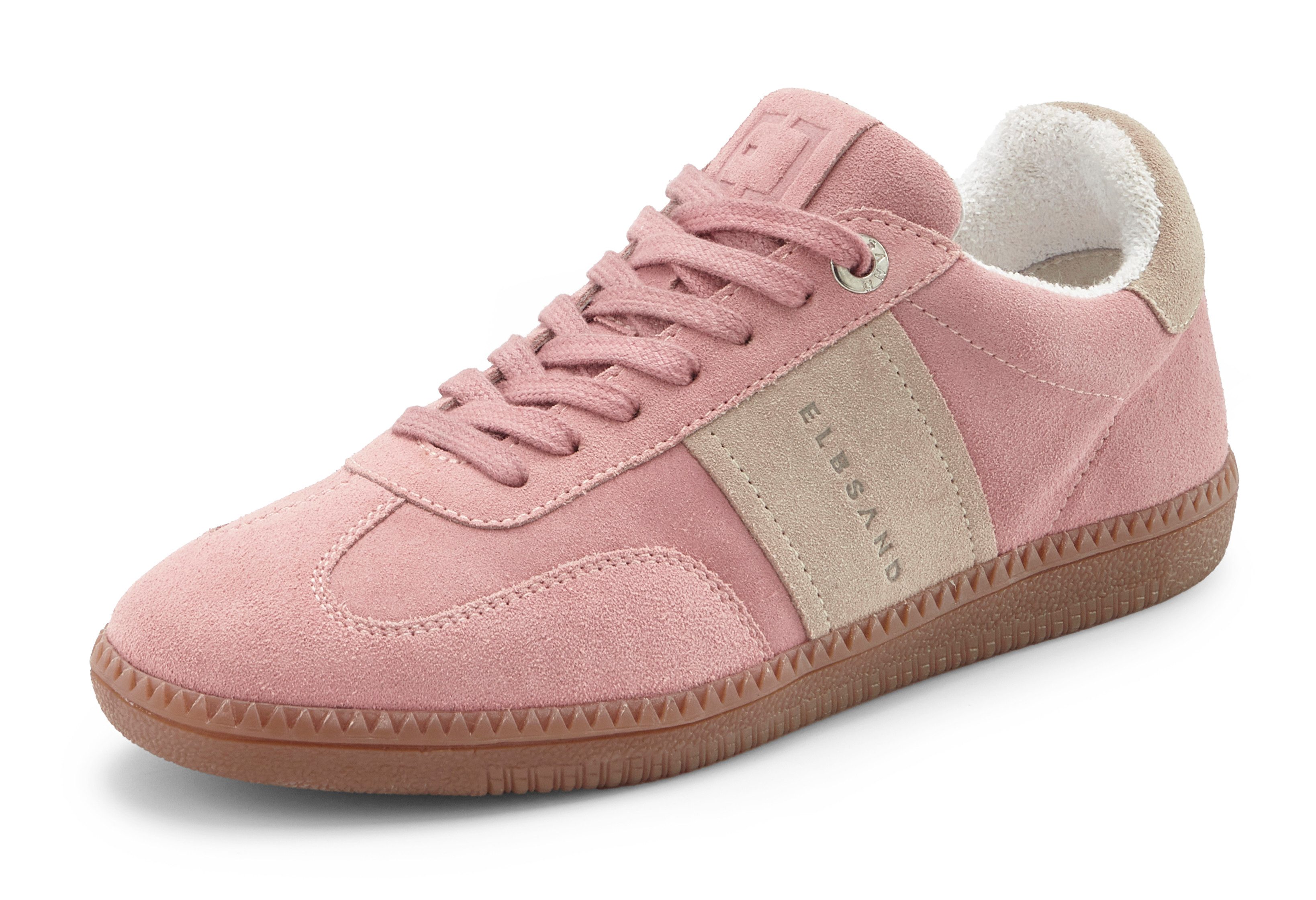 Elbsand Freizeitschuh, Schnürschuh, Turnschuh, Retro Sneaker, Lederschuh Sneaker Ledersneaker, Schnürhalbschuh aus Leder im modernen Retro Look Unisex