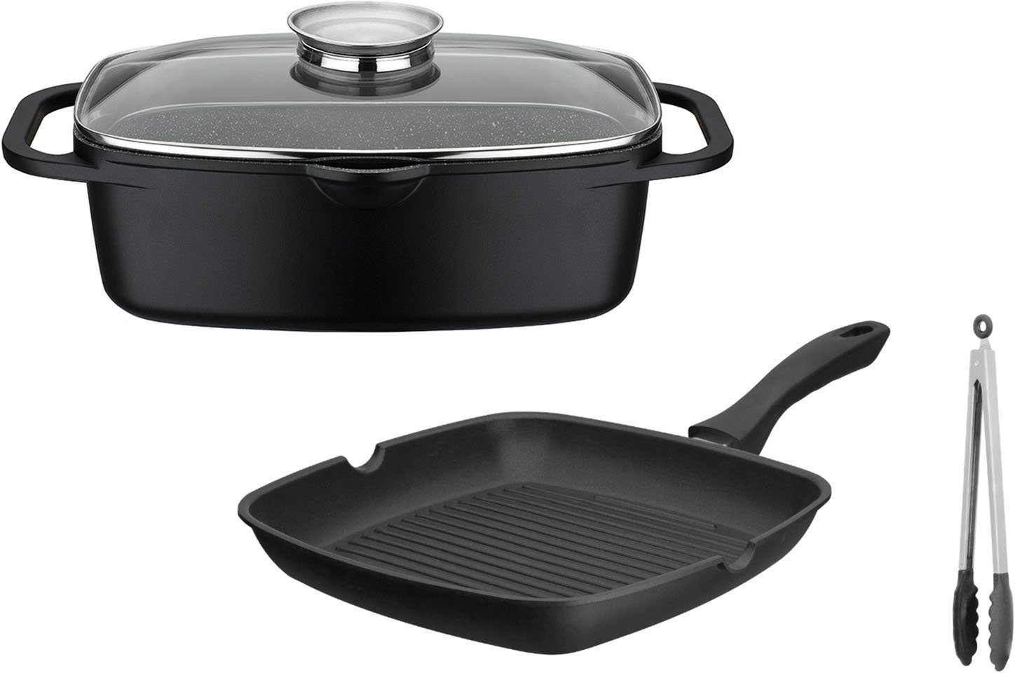 Topf-Set Gourmet Granit Grillmeister