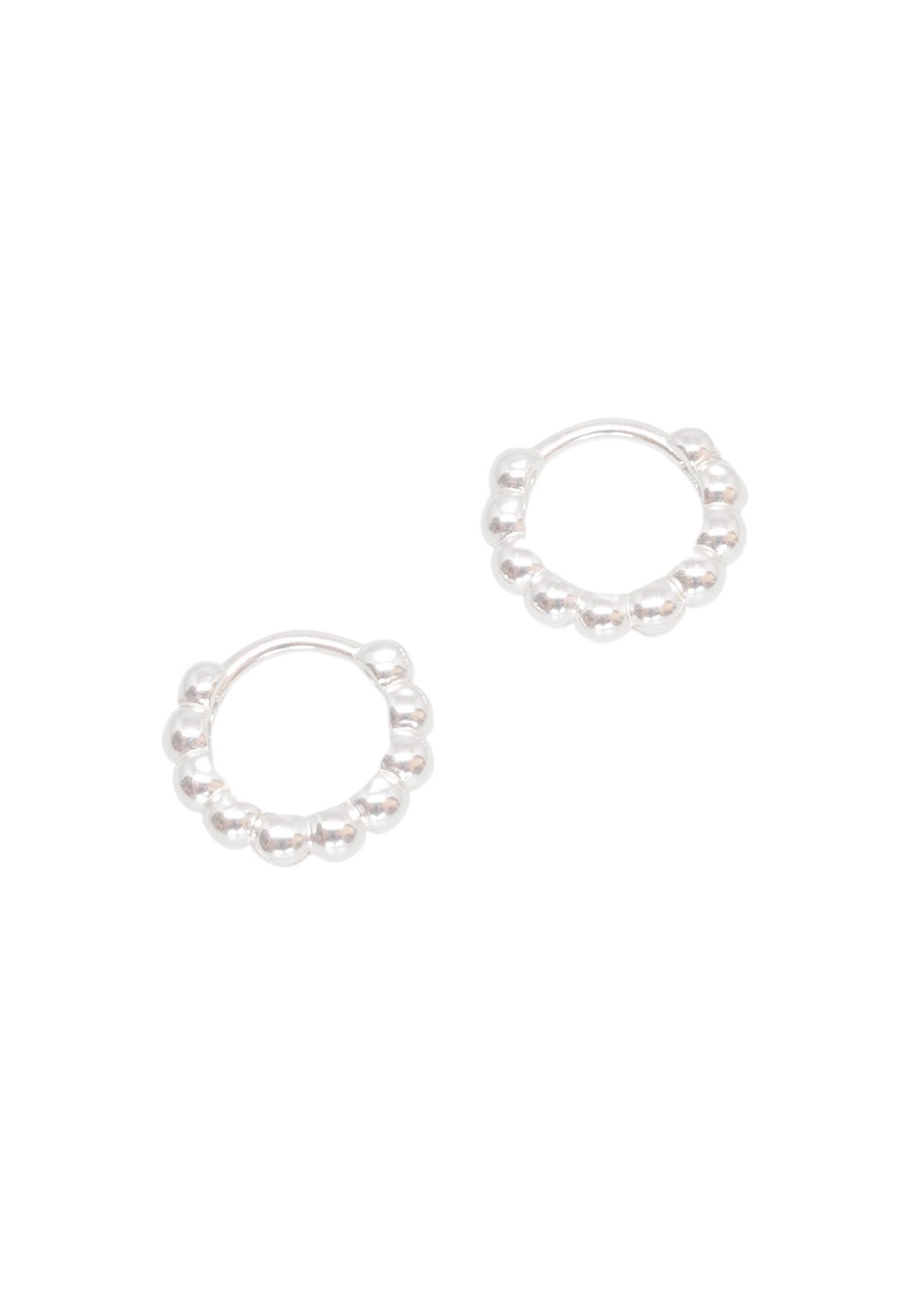 fejn jewelry Paar Creolen Ball Huggie, nachhaltiger Echtschmuck