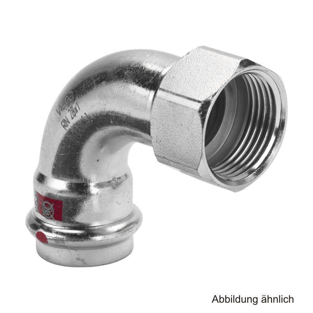 Viega Wasserrohr Viega Prestabo Übergangsbogen 90° IG, Modell 1114.5, 15 mm x 1/2"