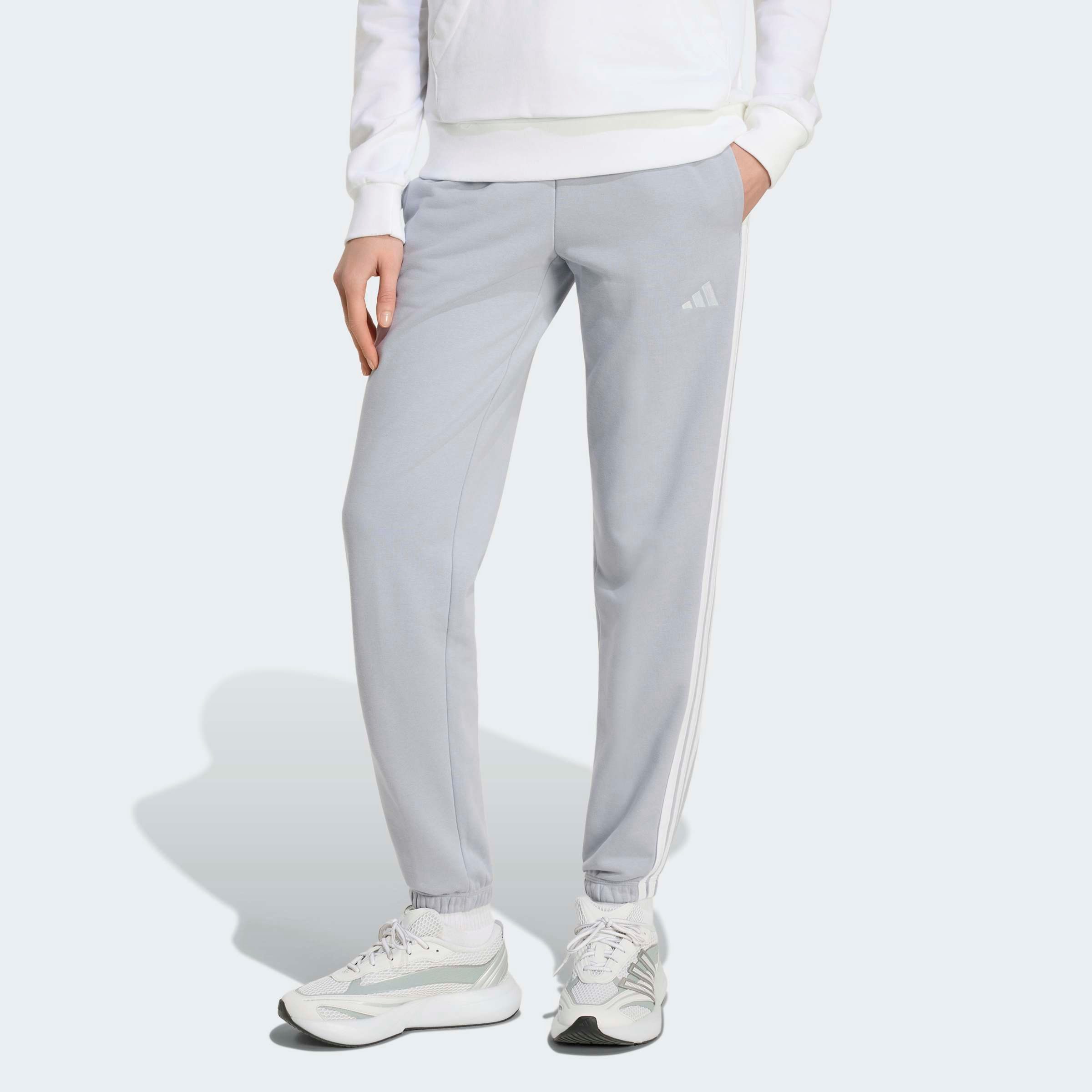 adidas Sportswear Sporthose ESSENTIALS 3-STREIFEN FRENCH TERRY CUFFED (1-tl günstig online kaufen