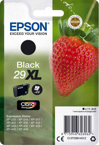 Epson 29XL Tintenpatrone (original Druckerpatrone 29 schwarz C13T29914012 XL)