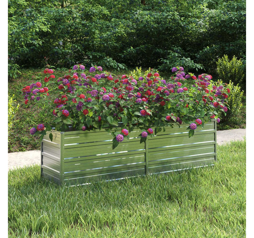 Thumbnail - vidaXL Hochbeet, Garten-Hochbeet 160x40x45 cm Verzinkter Stahl Silber
