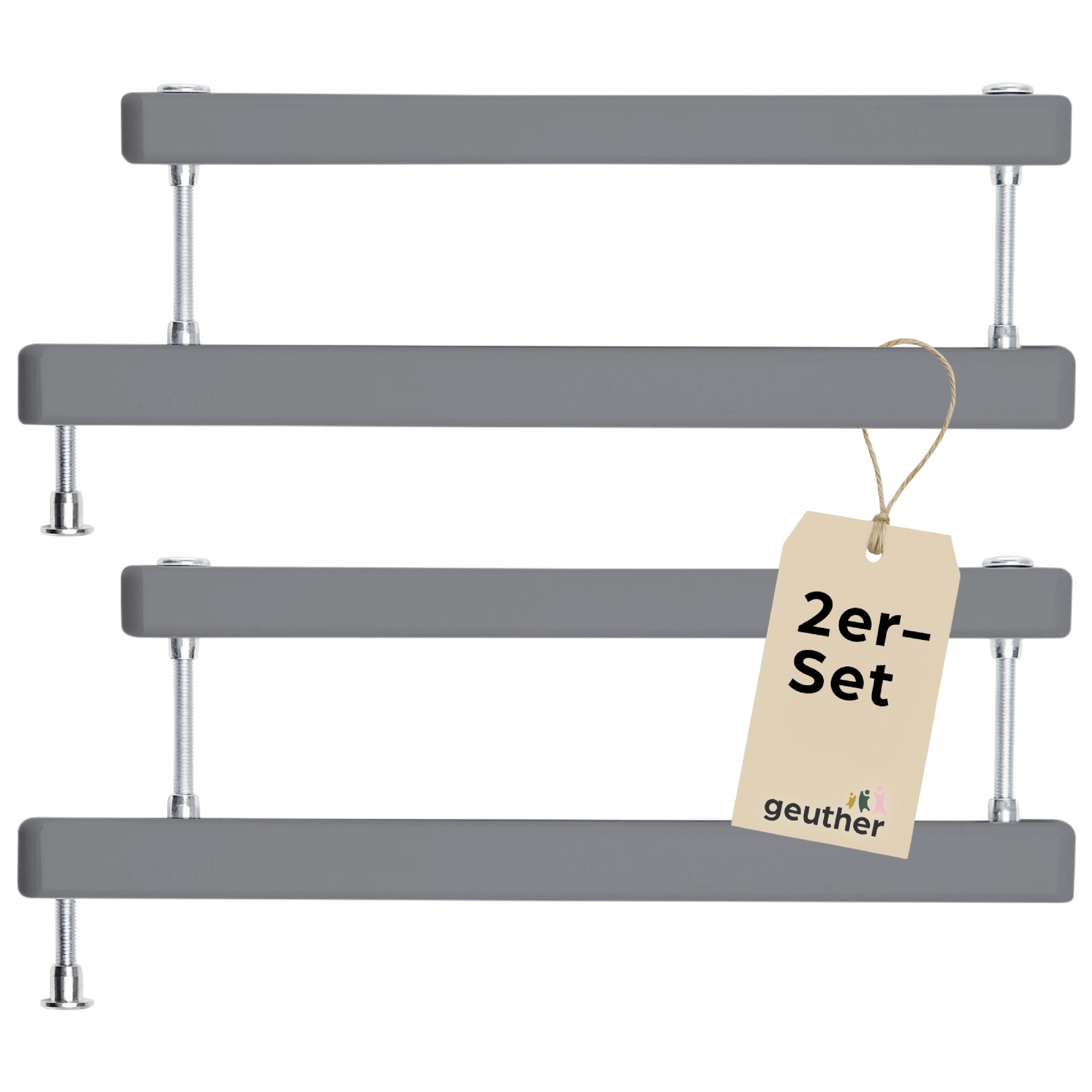 Geuther Türschutzgitter Zusatzklemmen 0036ZK+ für Treppengeländer (2 St) (2 St), Zusatzklemmen zur Montage am Treppengeländer