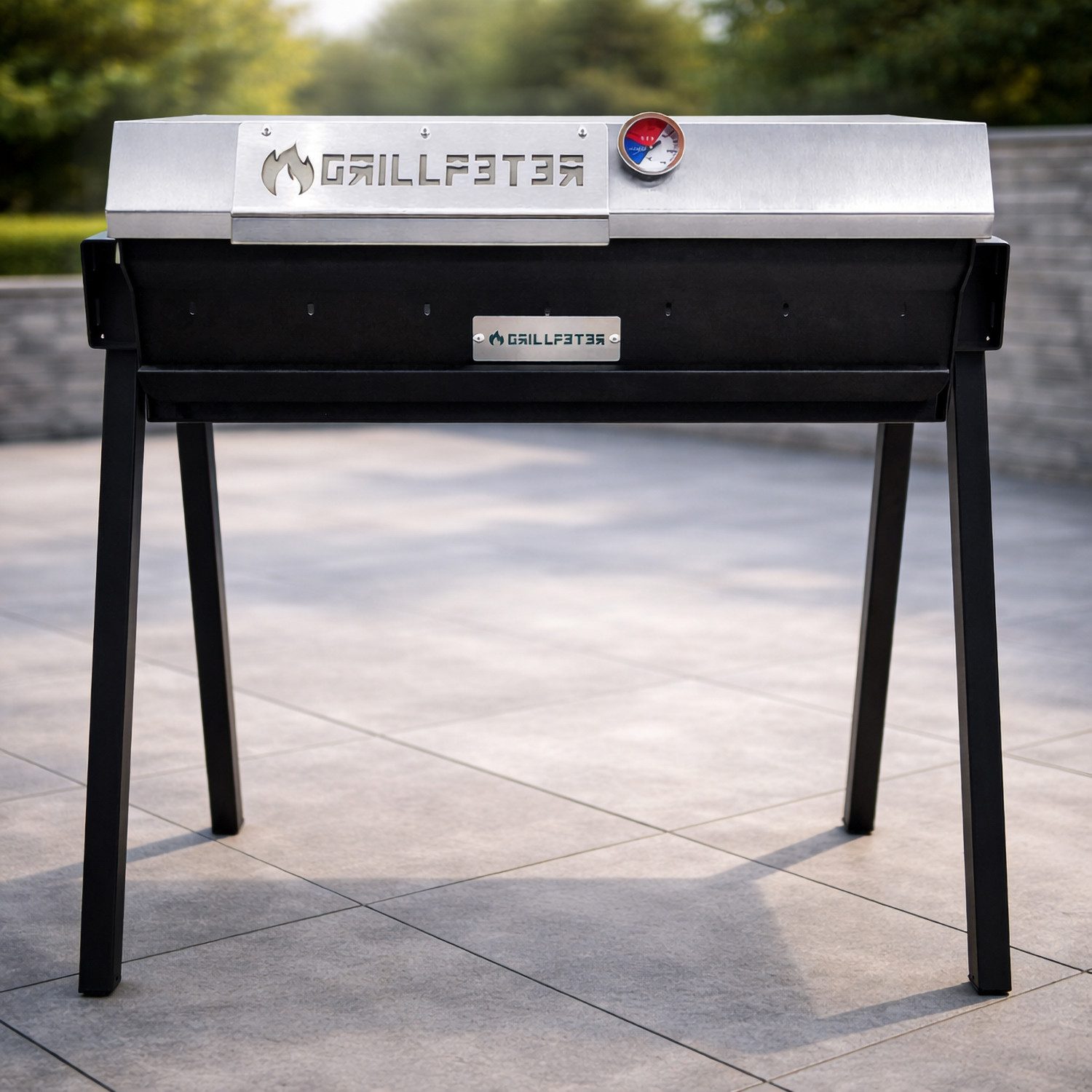 Grillpeter Holzkohlegrill Profi Mangal Altan 70 Stahl 3mm Schaschlikgrill Edelstahldeckel