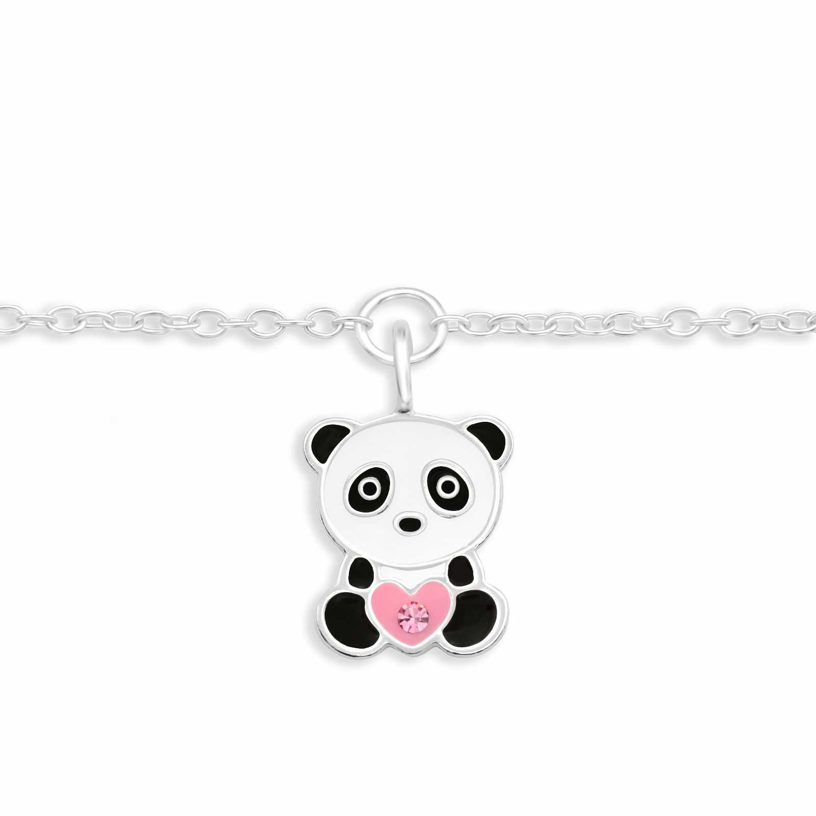Monkimau Armkette Armkette mit Panda Anhänger Silber Schmuck (Packung)