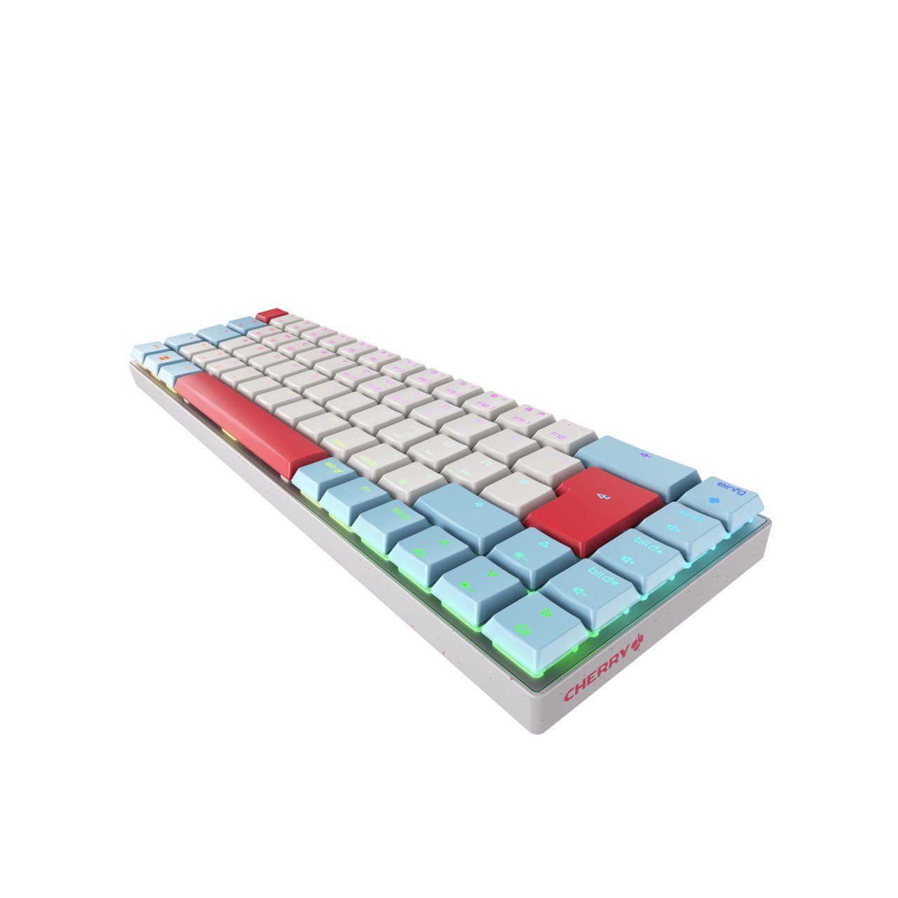 Cherry MX-LP 2.1 Compact Wireless Gaming-Tastatur (MX Low Profile Technologie)