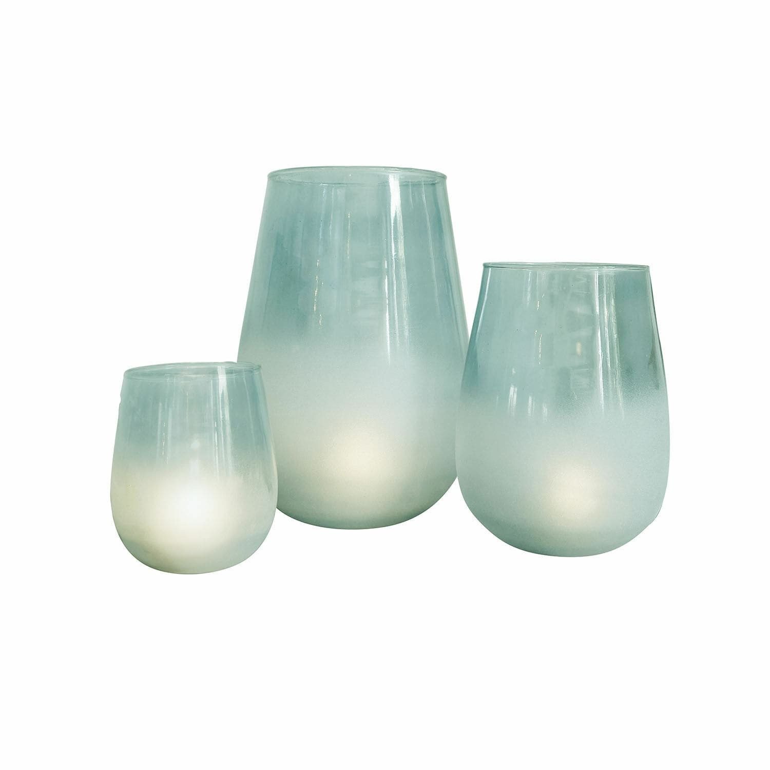 Mirabeau Windlicht Windlicht 3er Set Miristelle blau (3er Set, 3er Set)