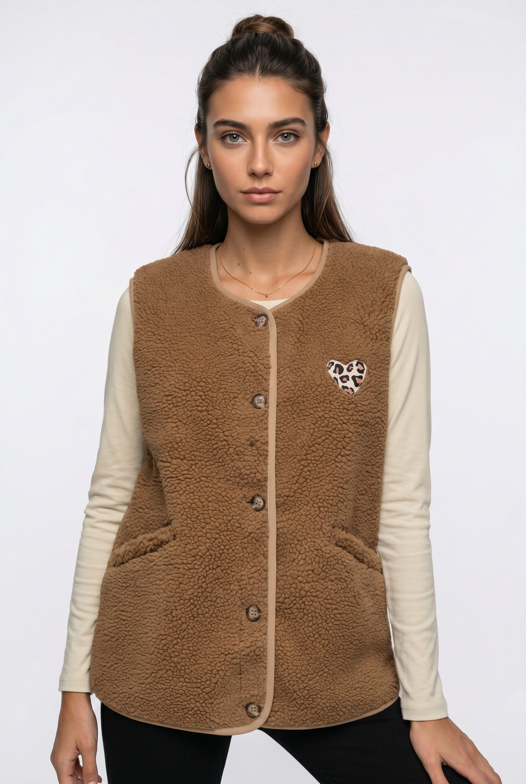 Plüschweste ONLBABY LIFE TEDDY VEST PNT CS