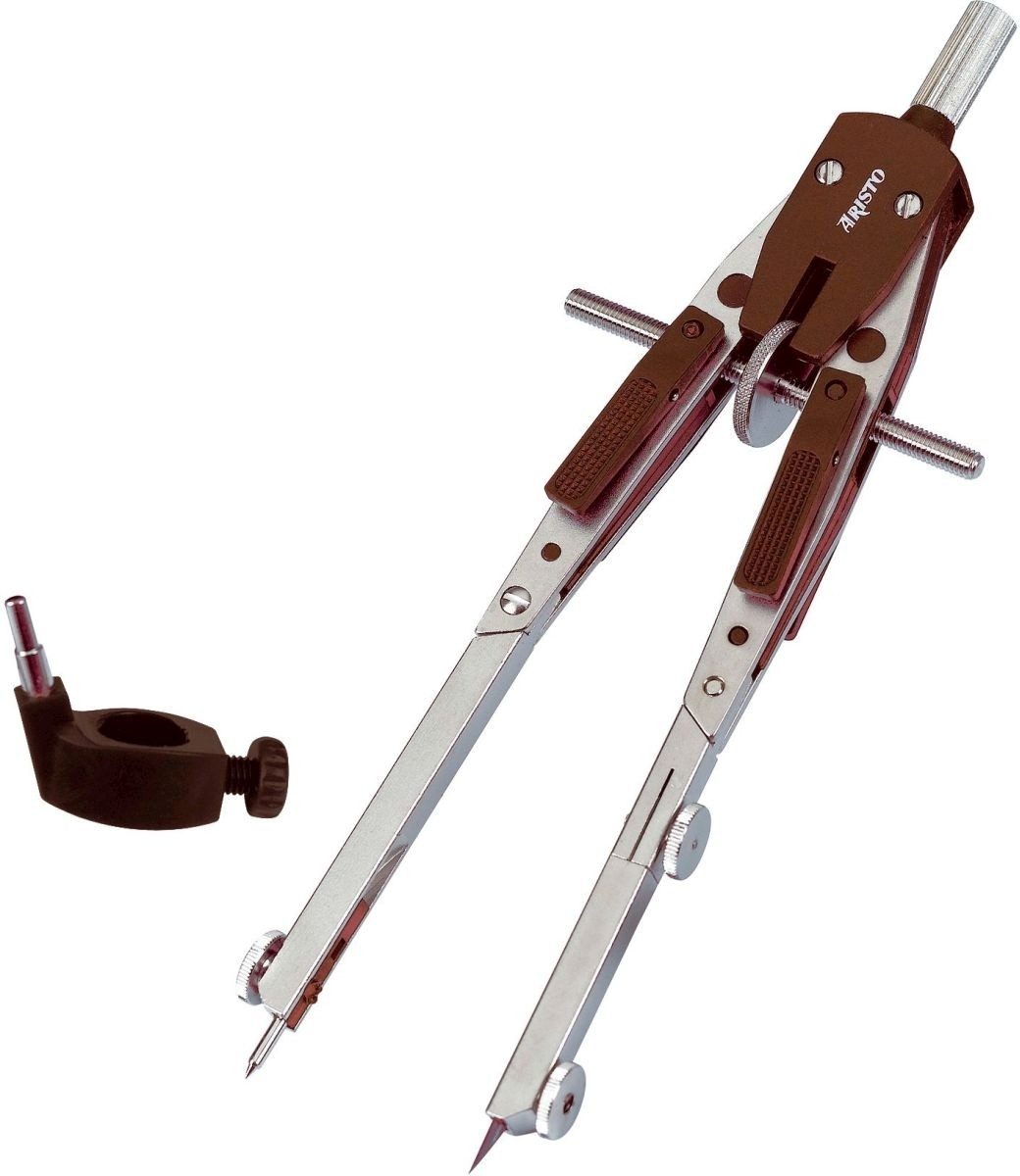 ARISTO Zirkel Schnellverstellzirkel max. 400mm Länge: 170mm weinrot/silber