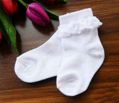 La Bortini Socken »Socken für Baby und Kinder Strümpfe mit Rüschen 0 Mon - 8Jahren«