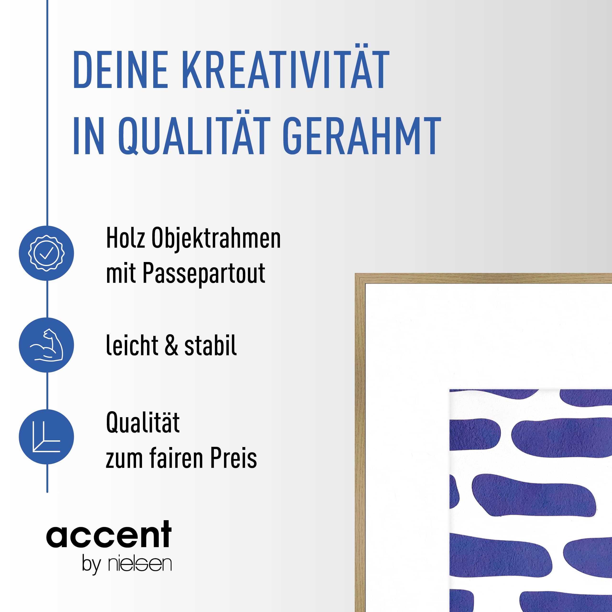 accent by nielsen Bilderrahmen Holz Bilderrahmen Aura, (1 St)