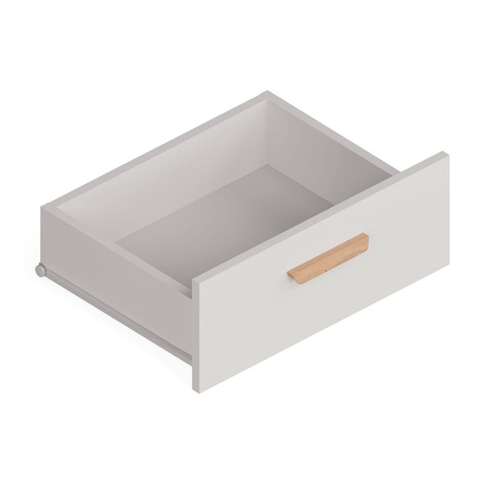 ibonto Eckkommode Kommode skandinavisch weiß Eiche, 150 cm, 3 Schubladen