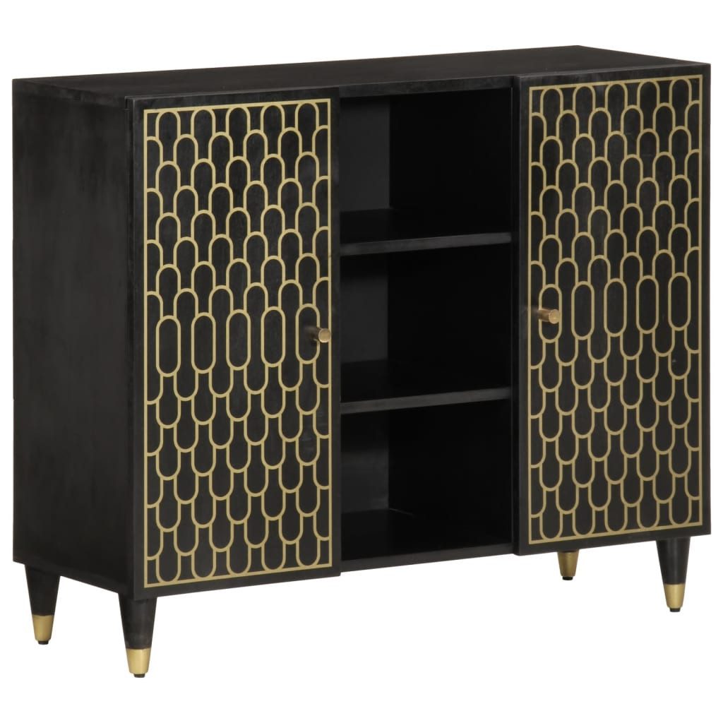 Beistellschrank Beistellschrank 90x33x75 cm Massivholz