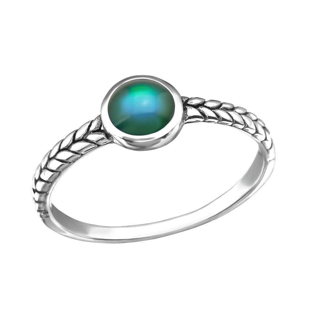 Order & Smile Schmuck Silberring Stimmungsring: Mood Ring Silber 925 günstig online kaufen