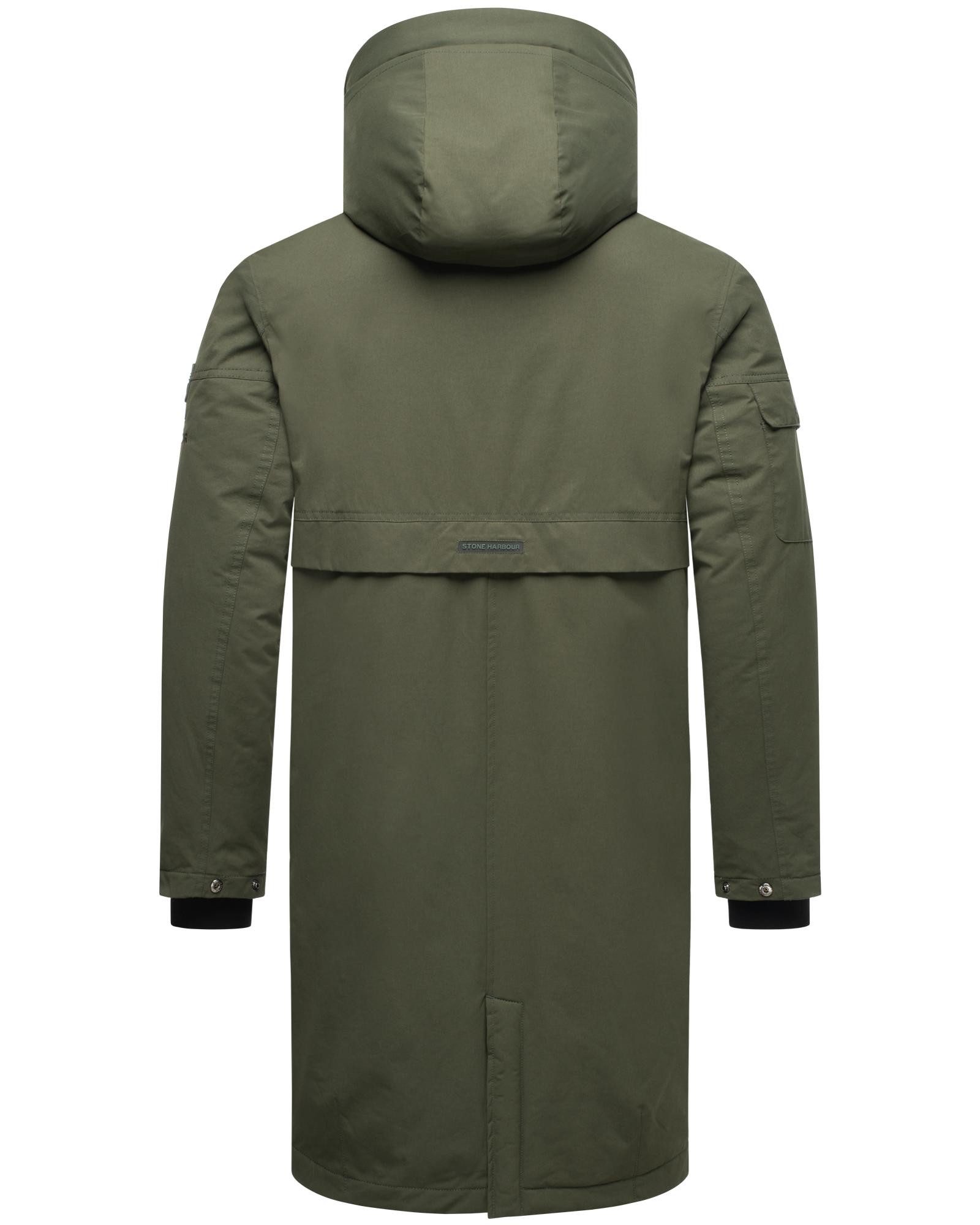 Stone Harbour Wintermantel Cyriaan XX Langer Herren Winterparka mit großen Eingrifftaschen