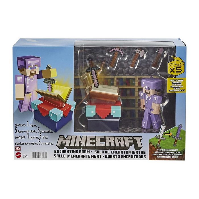 Mattel® Spielwelt Mattel GYB62 - Minecraft - Spielset Spielfigur mit Zubehör Zauberraum