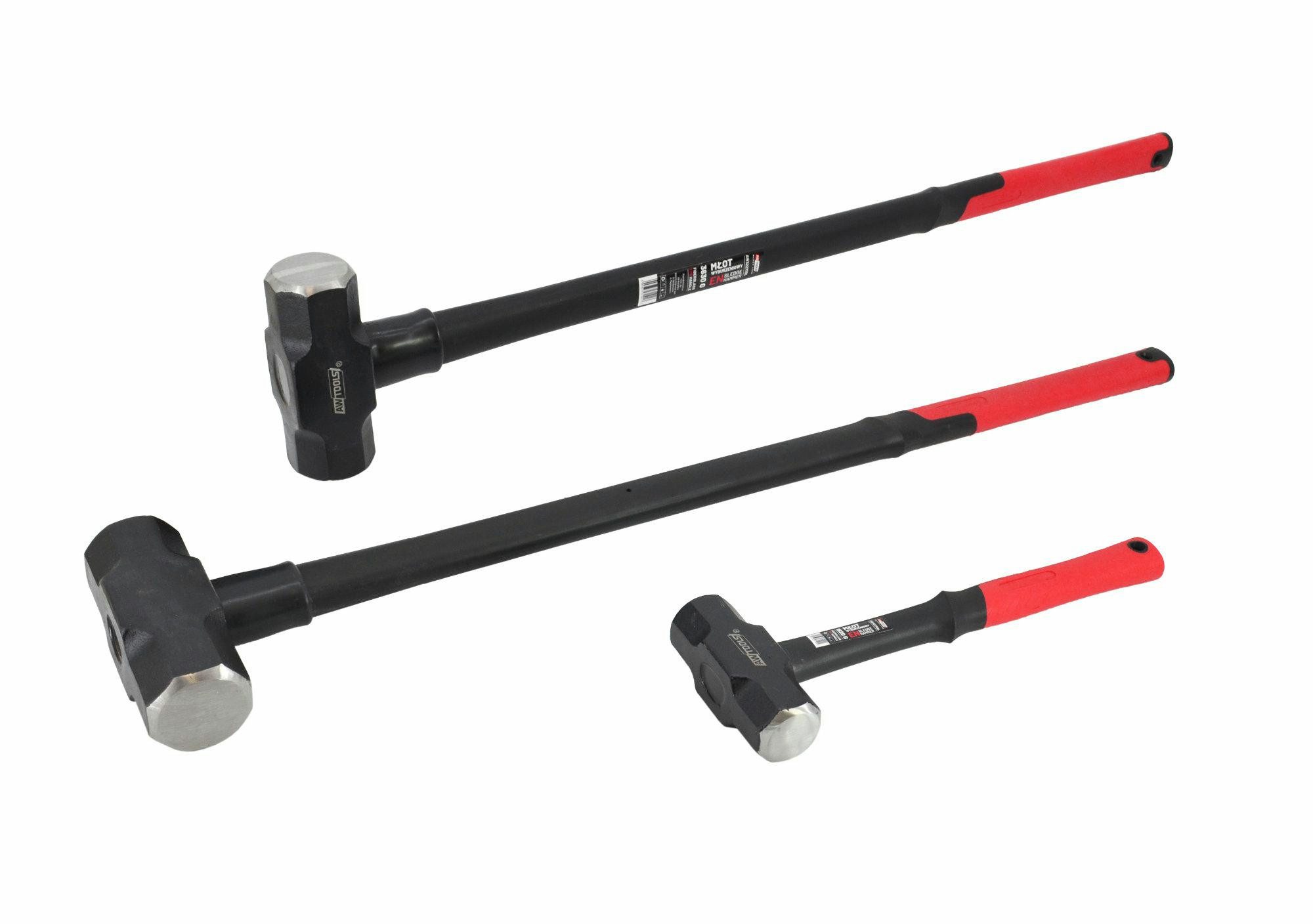 AWTOOLS Abbruchhammer AWTOOLS Abbruchhammer Black Line 7,26 kg mit Fiberglasstiel AW32281BL