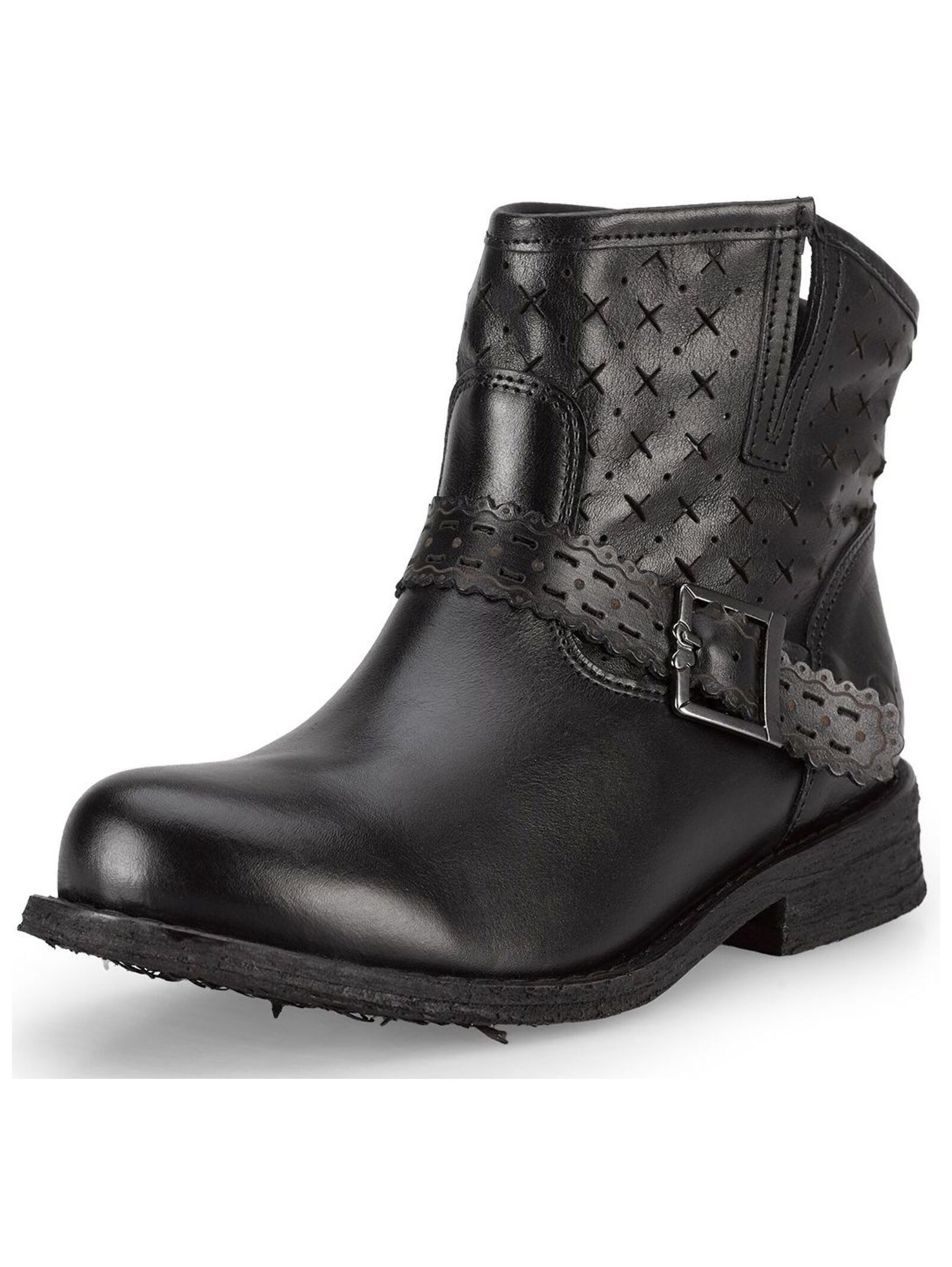 Felmini Wide Fit Stiefelette Leder . Stiefelette