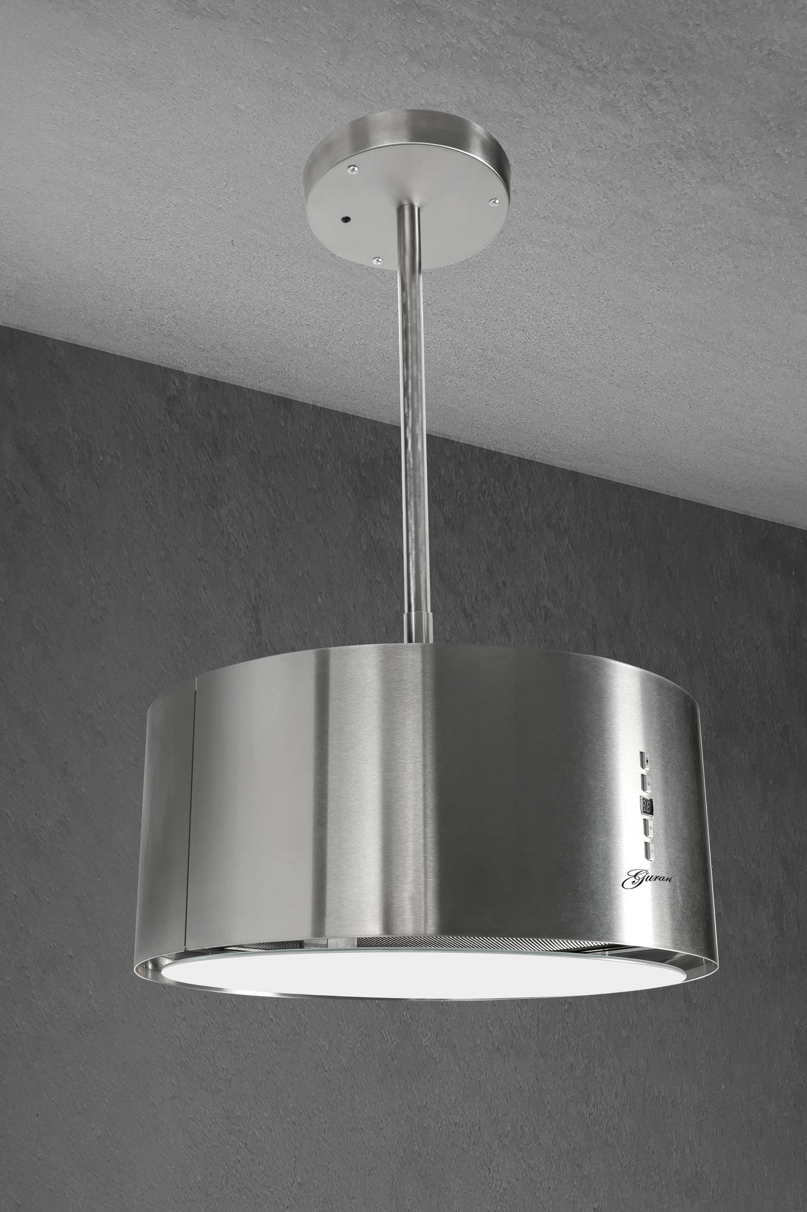 GURARI Inselhaube GURARI GCH I 237 5 IS N Edelstahl Umluft 50cm, Insel, 860m³/h, GURARI GCH I 237 5 IS N Edelstahl Umluft 50cm, Insel, 860m³/h, Designer Edelstahl Umluft Dunstabzugshaube 50cm, Insel, 860m³/h
