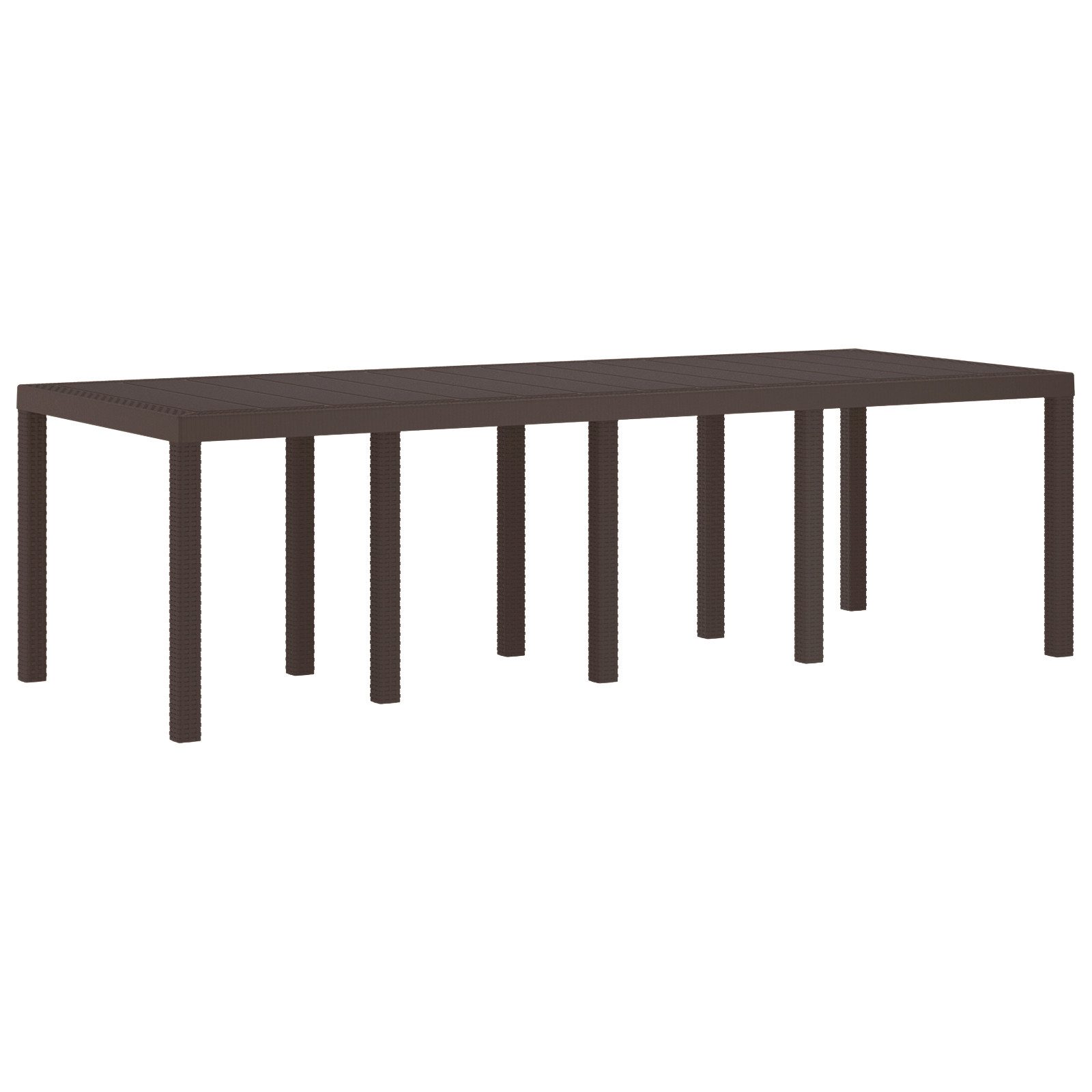 vidaXL Gartentisch Gartentisch Braun 250x100x73 cm günstig online kaufen