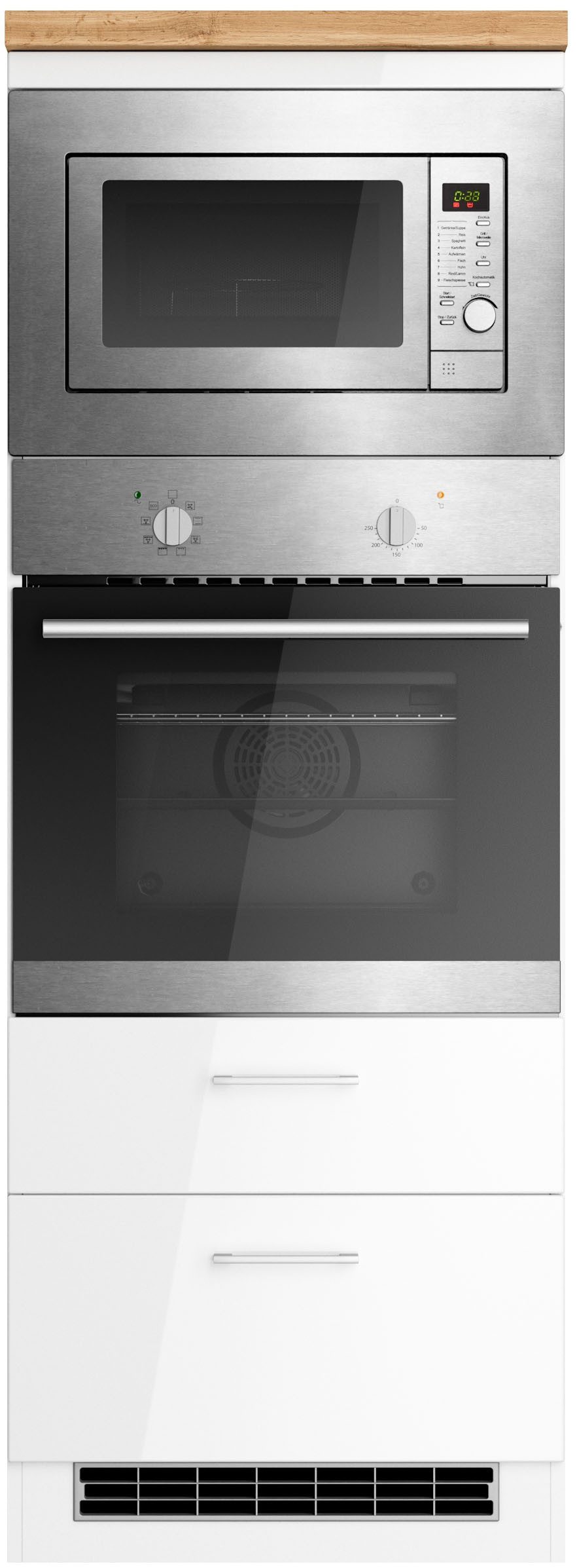 KOCHSTATION Backofenumbauschrank KS-Milan Mikrowellen-/Backofenkumbau 60 cm günstig online kaufen