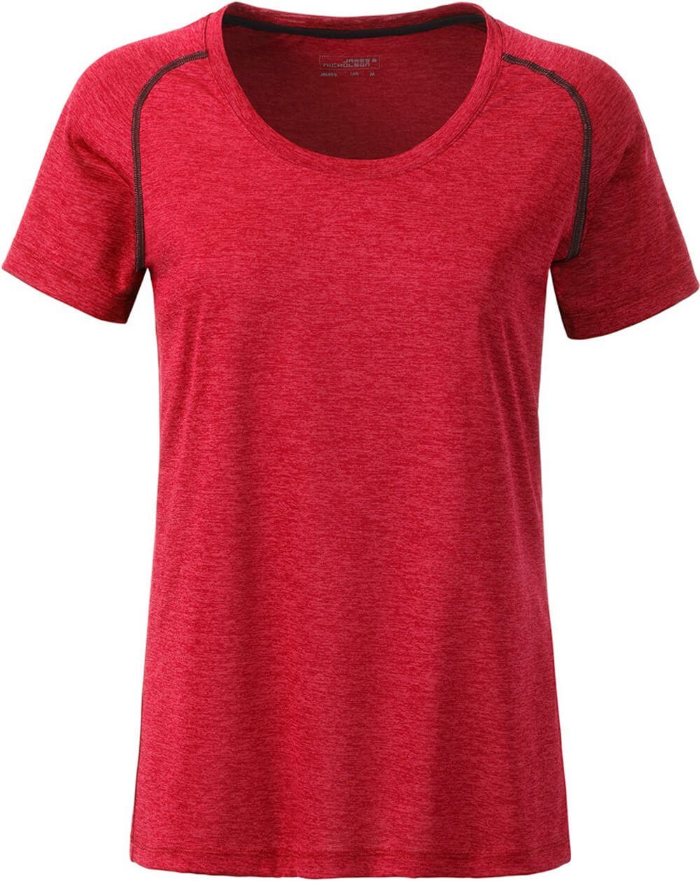 James & Nicholson Funktionsshirt James & Nicholson JN 495 Damen Funktions-Shirt schnell trocknend red
